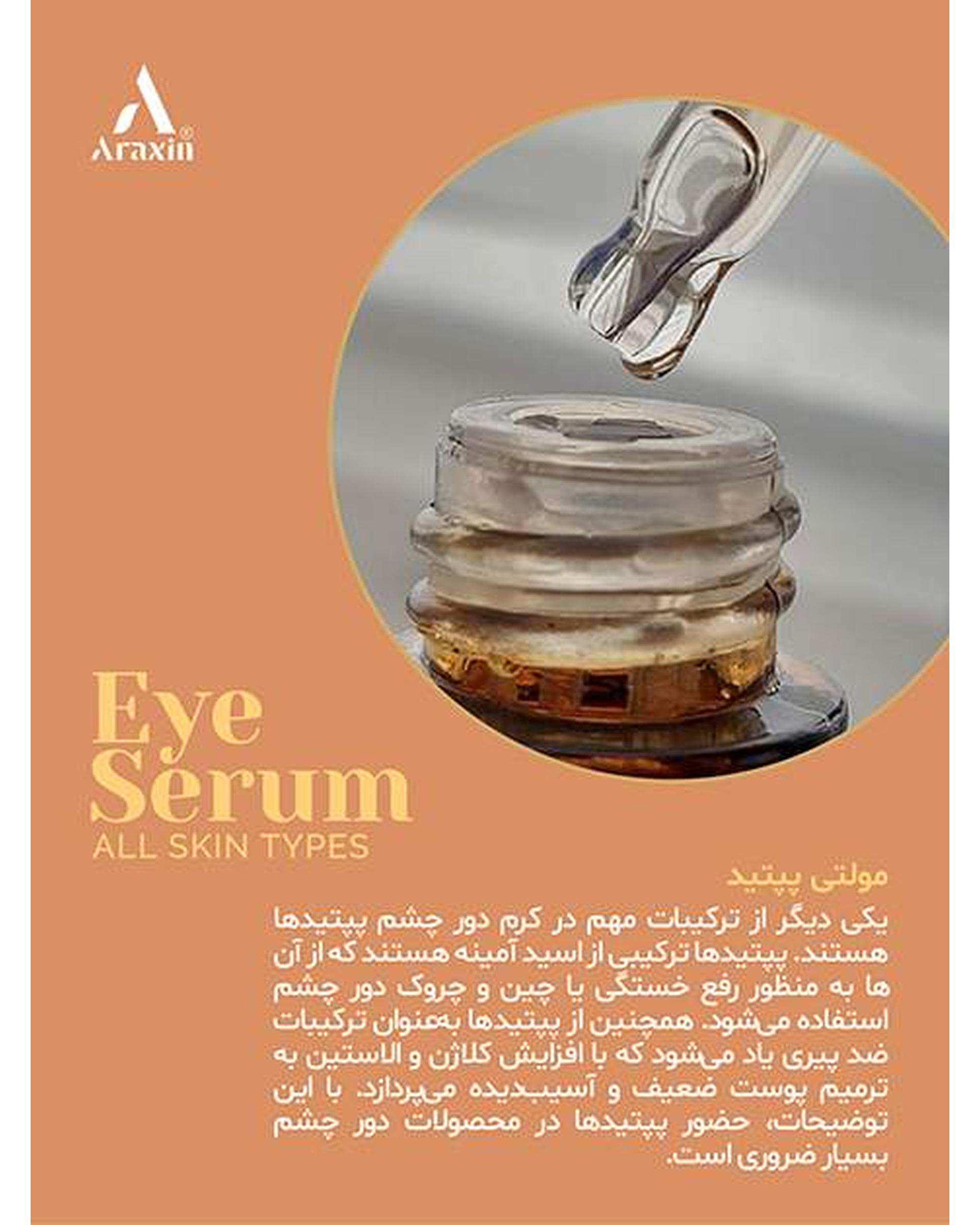 سرم تخصصی دور چشم 10 کاره آراکسین Araxin حجم 30ml