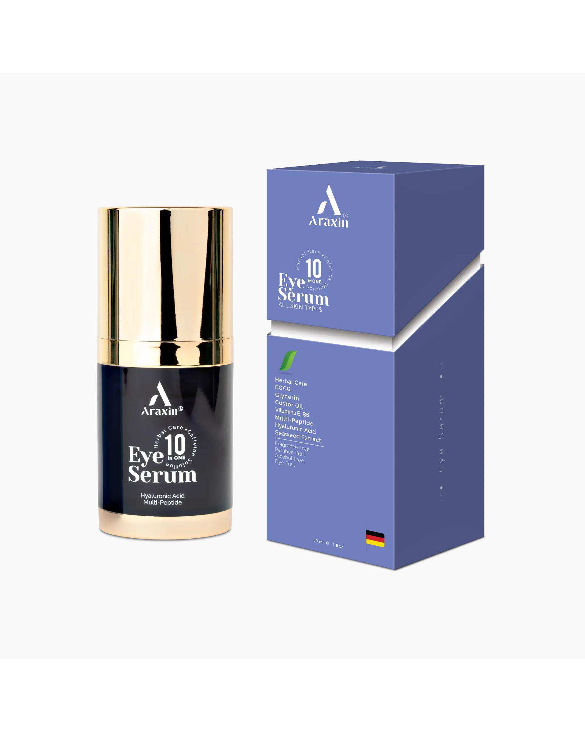 سرم تخصصی دور چشم 10 کاره آراکسین Araxin حجم 30ml