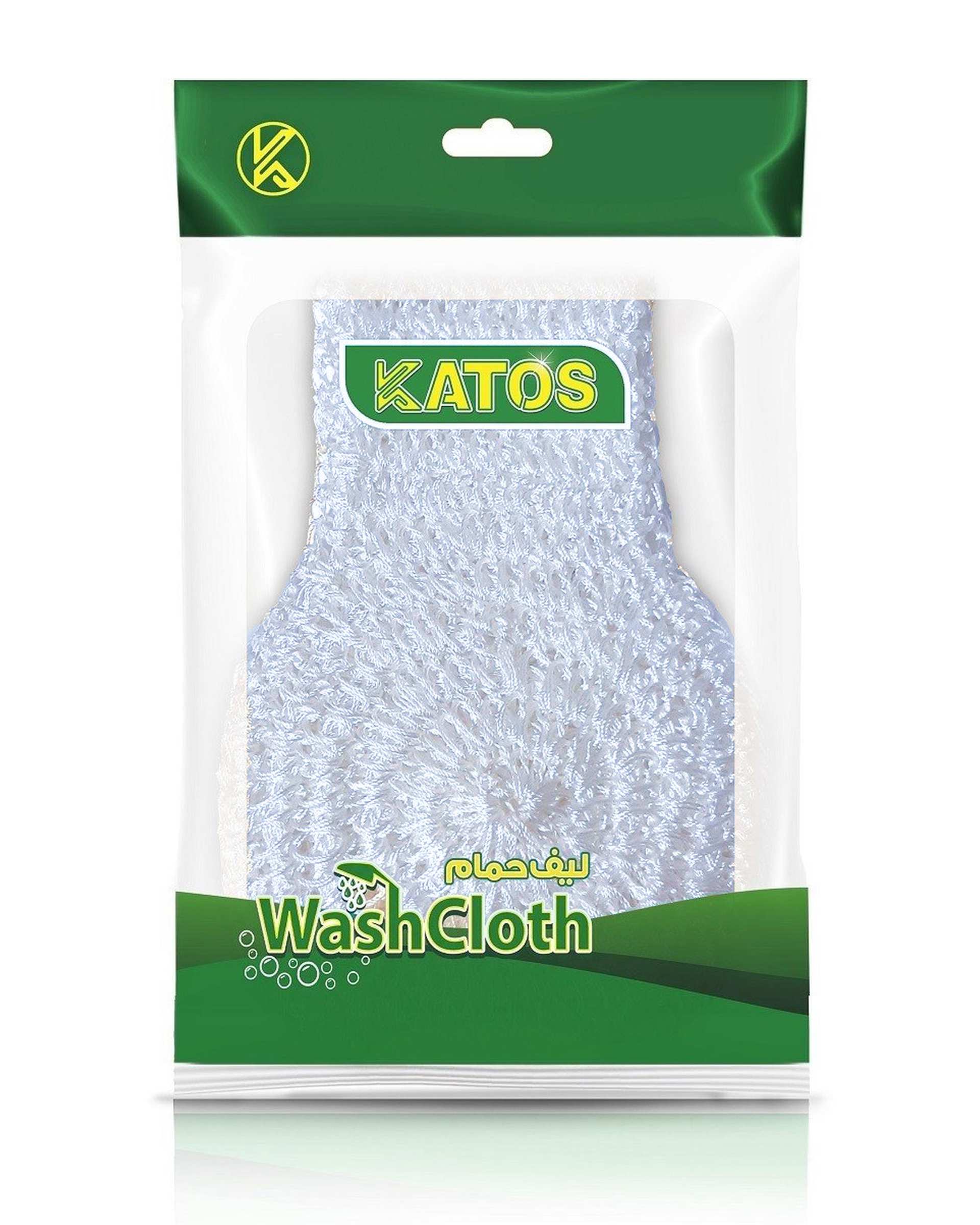 لیف حمام کلاسیک ابریشمی نقره ای آبی کاتوس Katos کد K114