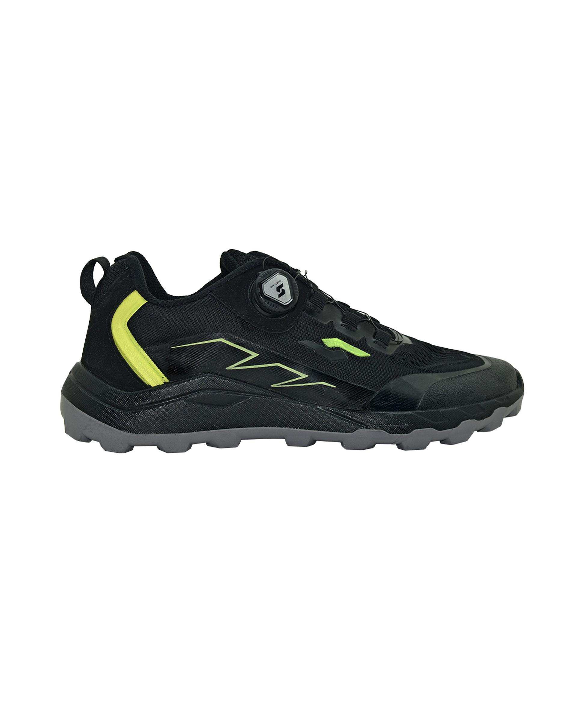 کفش مردانه پیاده روی مشکی سبز فسفری اسپورتلند SportLand مدل Hyper Walk Over Size M کد 116592
