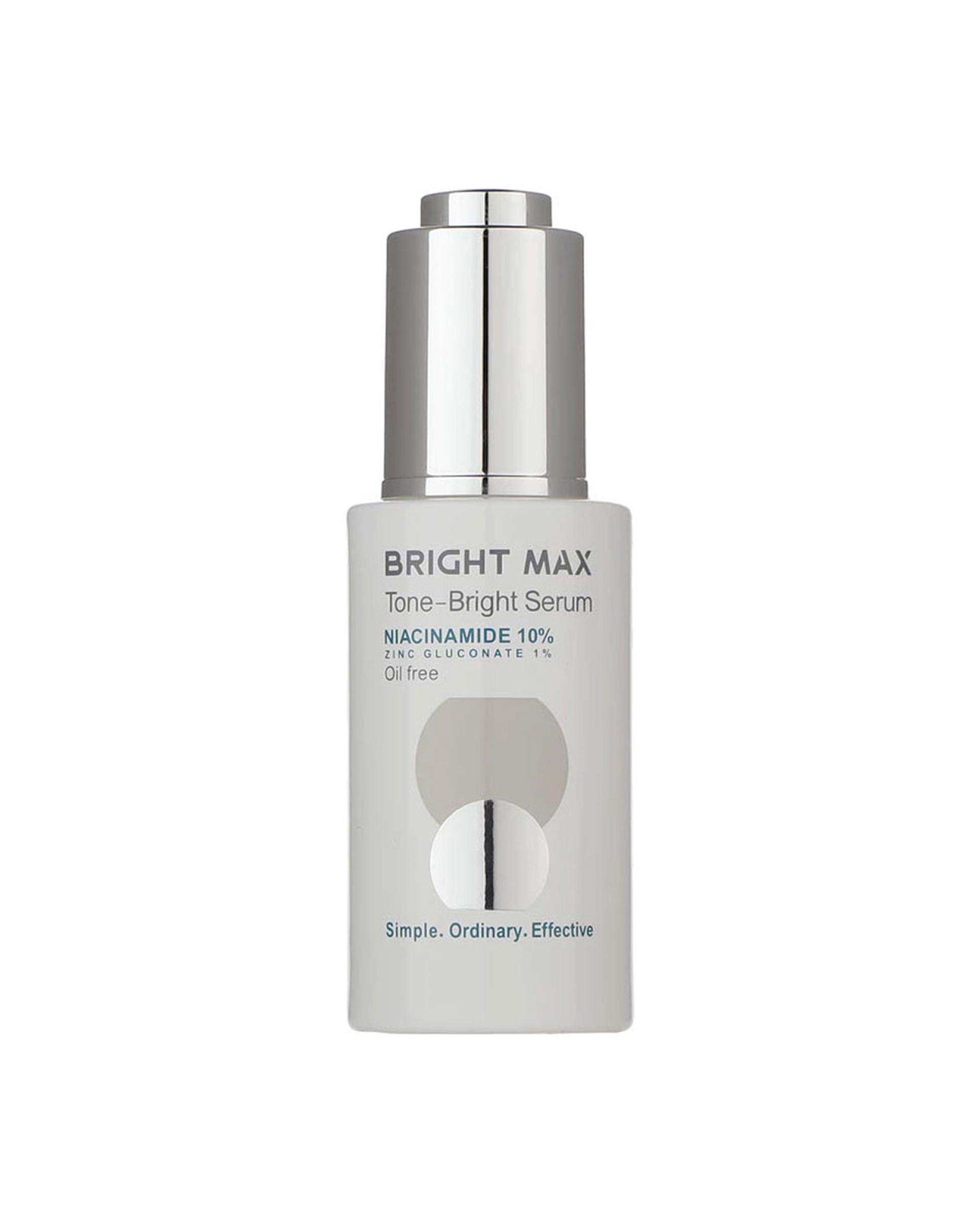 سرم نیاسینامید برایت مکس Bright Max مدل Tone Bright حاوی 10% نیاسینامید و و 1% زینک گلوکونات حجم 30ml