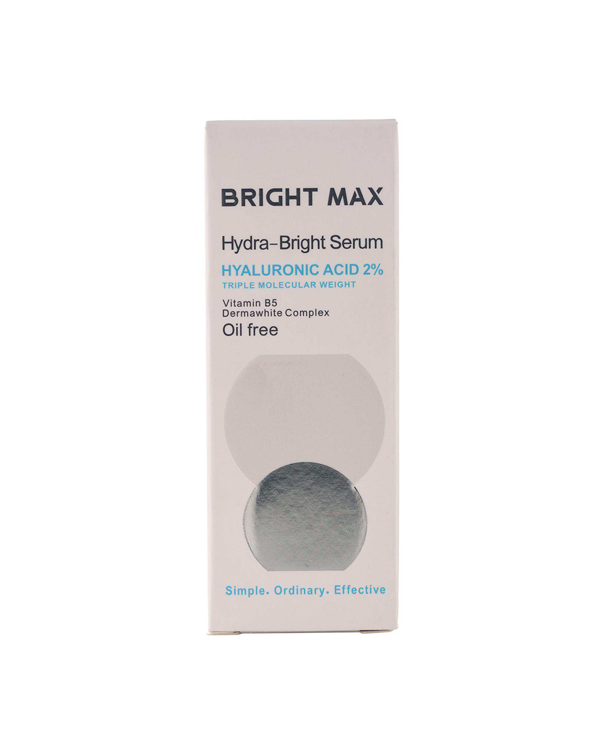 سرم صورت برایت مکس Bright Max حاوی 2% هیالورونیک اسید حجم 30ml