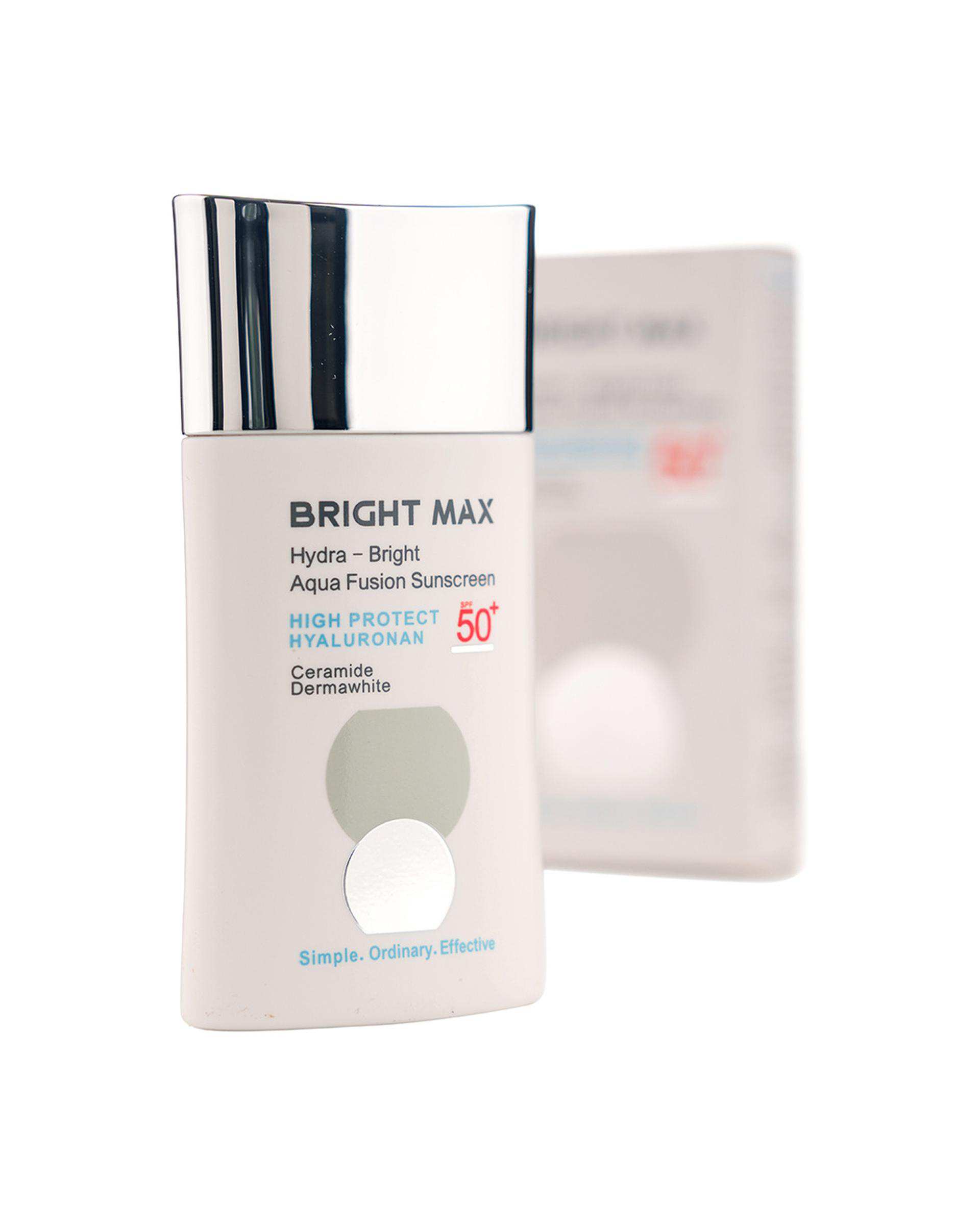 فلوئید ضد آفتاب SPF50 آکوا فیوژن هیدرا برایت مکس Bright Max حجم 50ml