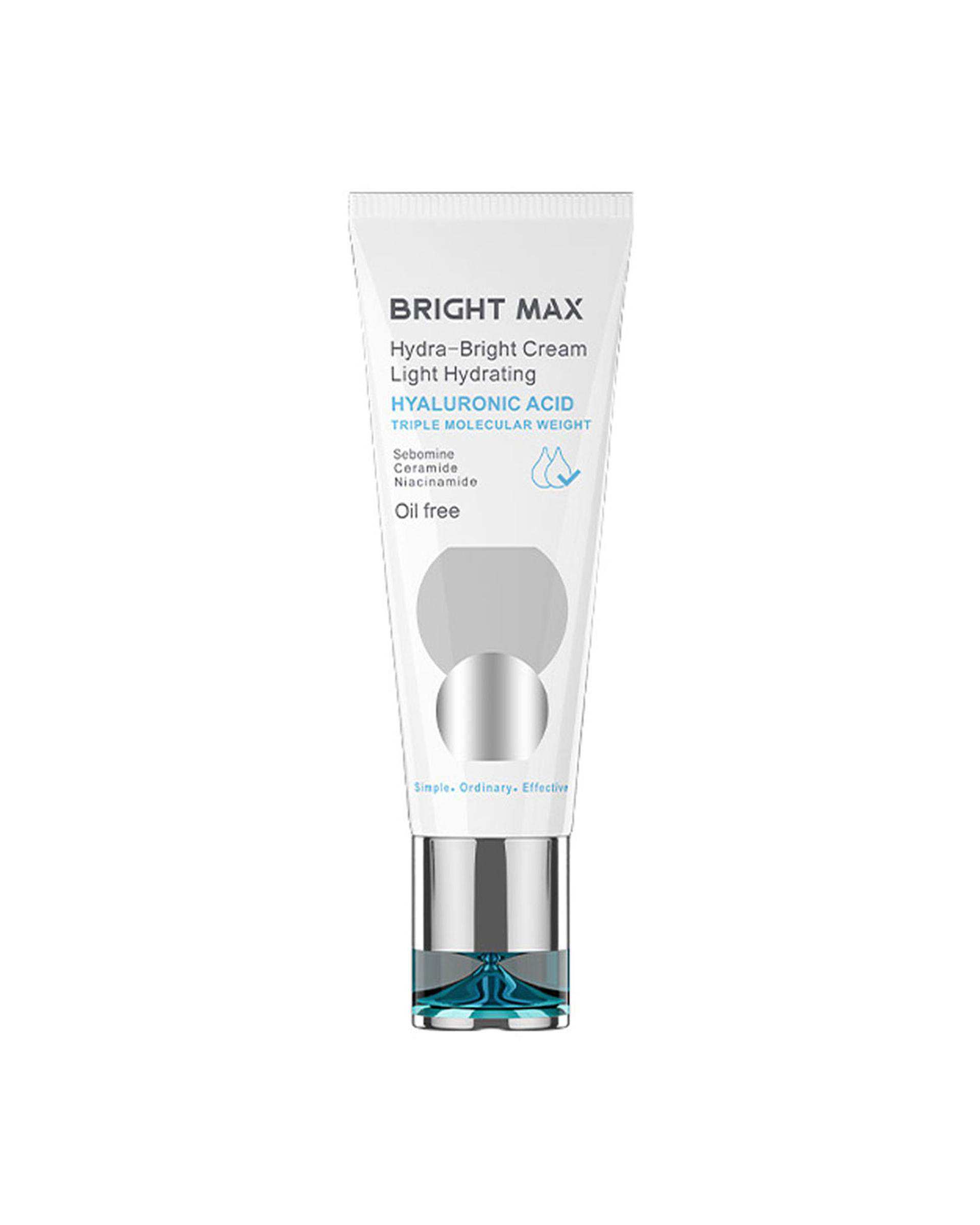کرم آبرسان برایت مکس Bright Max مدل Light Hydrating مناسب پوست های چرب و مختلط حجم 50ml