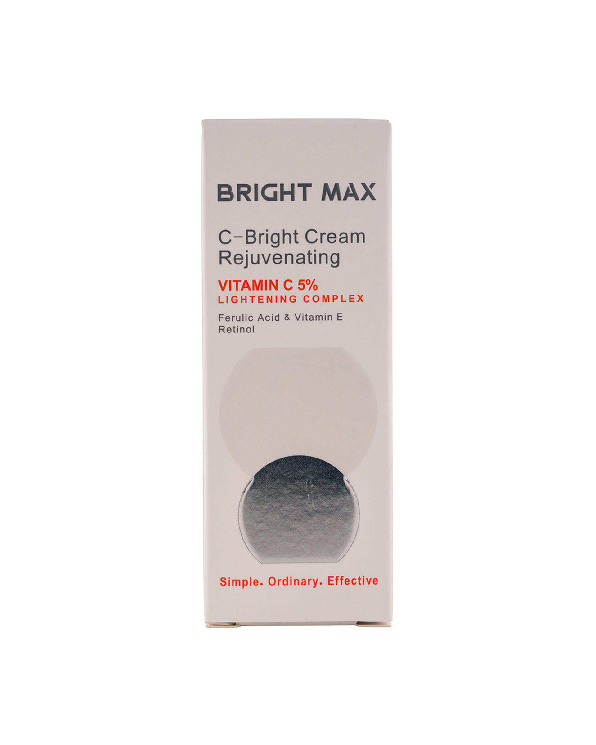 کرم جوان کننده پوست برایت مکس Bright Max حاوی ویتامین C حجم 30ml