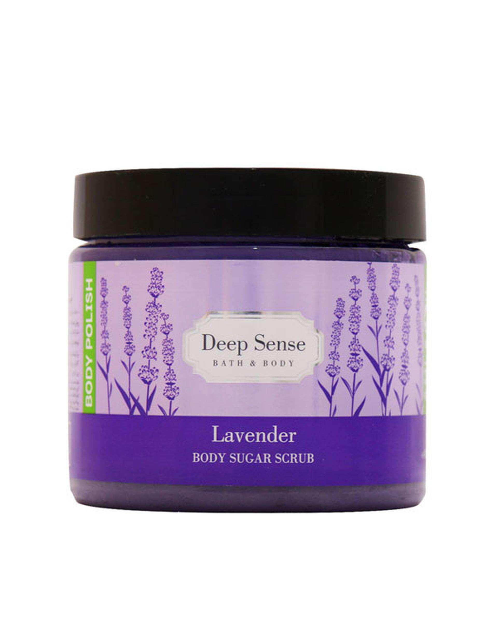 ژل اسکراب شکری بدن دیپ سنس Deep Sense مدل Lavender حجم 400ml