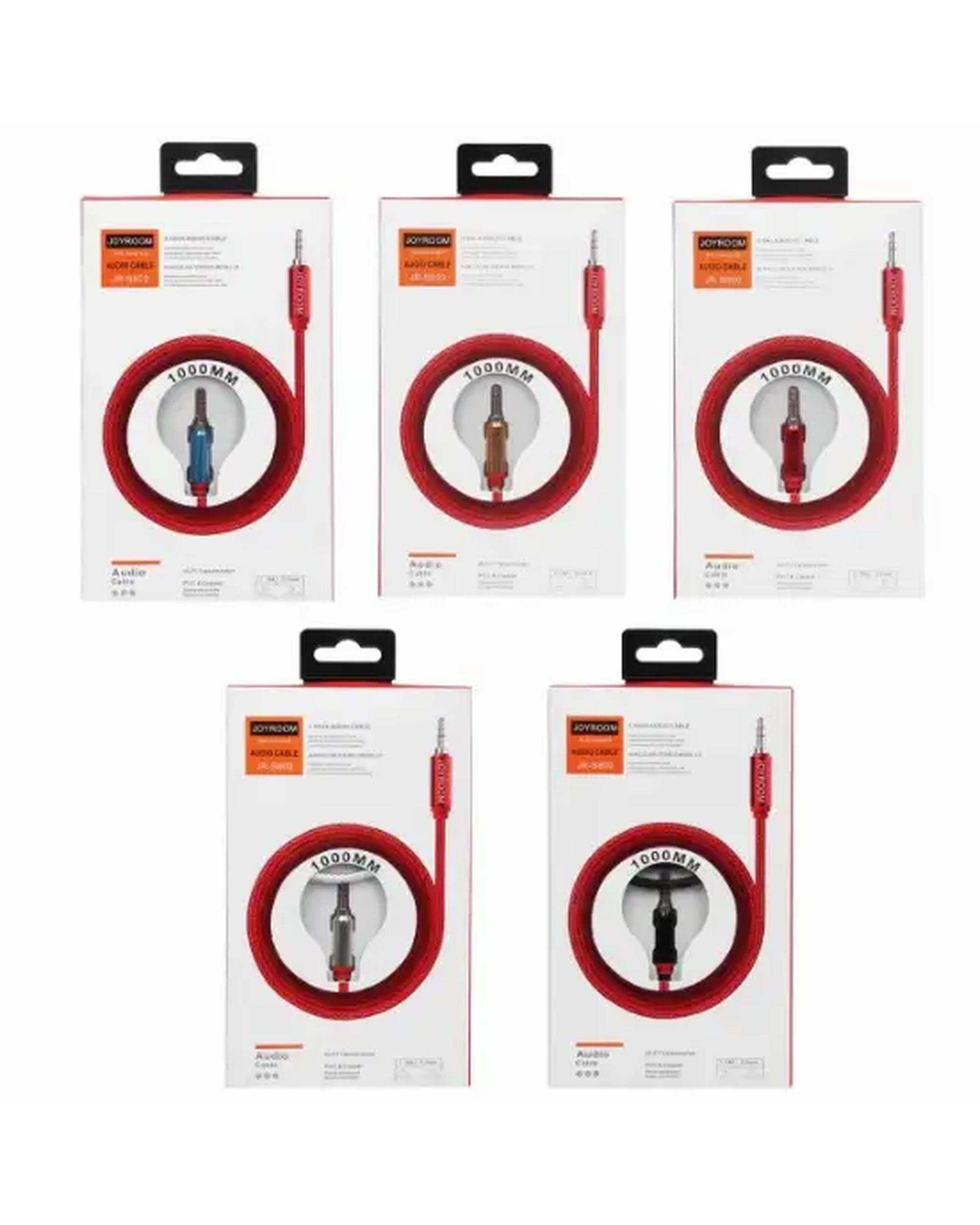 کابل AUX آبی جوی روم joy room مدل JR-S800