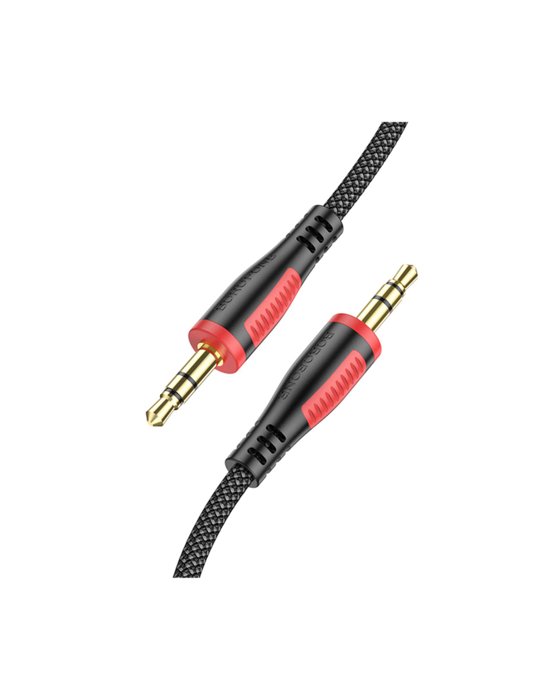 کابل AUX مشکی بروفون Borofone مدل BL14 طول 2 متر