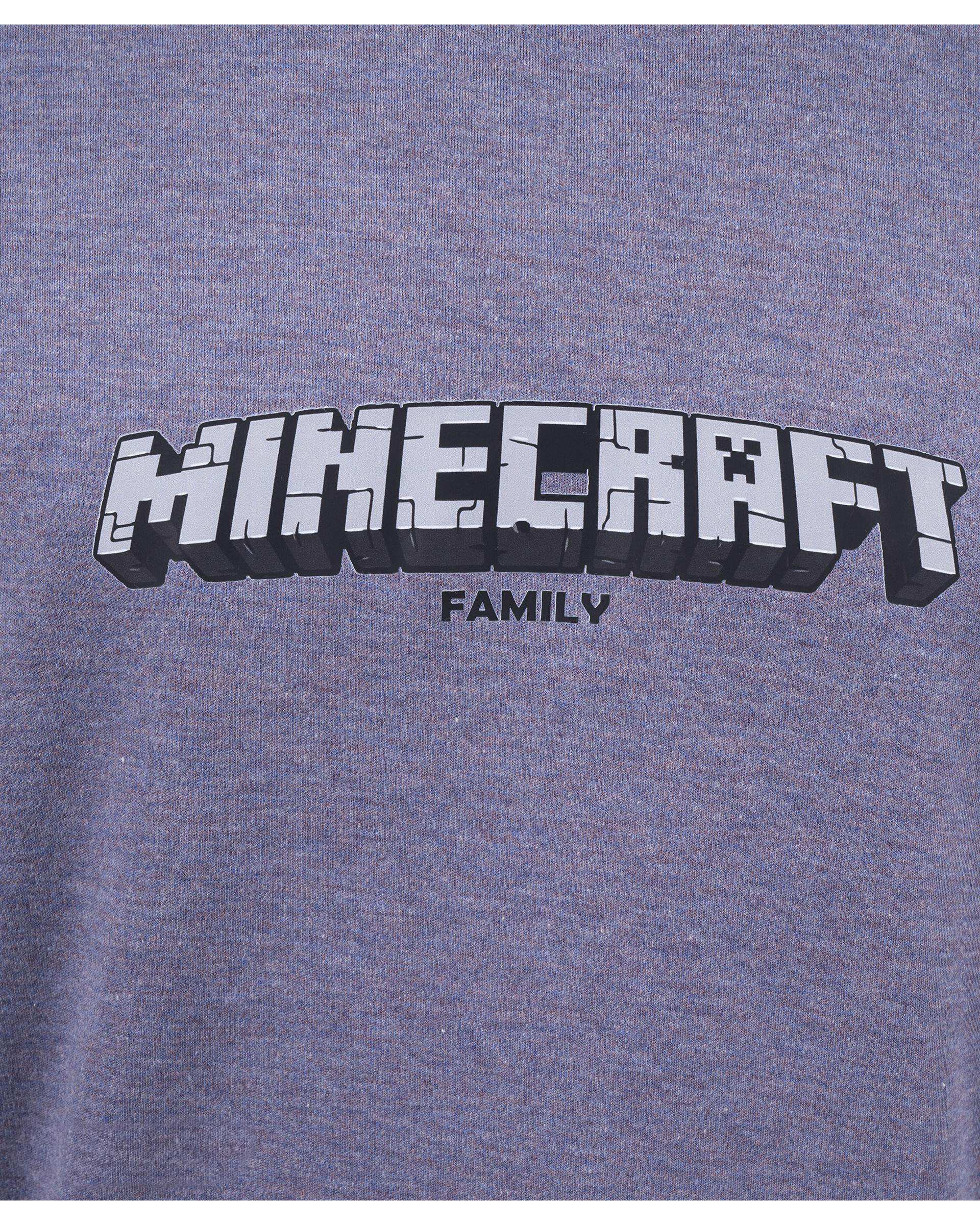 ست تی شرت و شلوارک مردانه بنفش نیل کوک Nilkouk طرح Minecraft مدل MCOL3-1