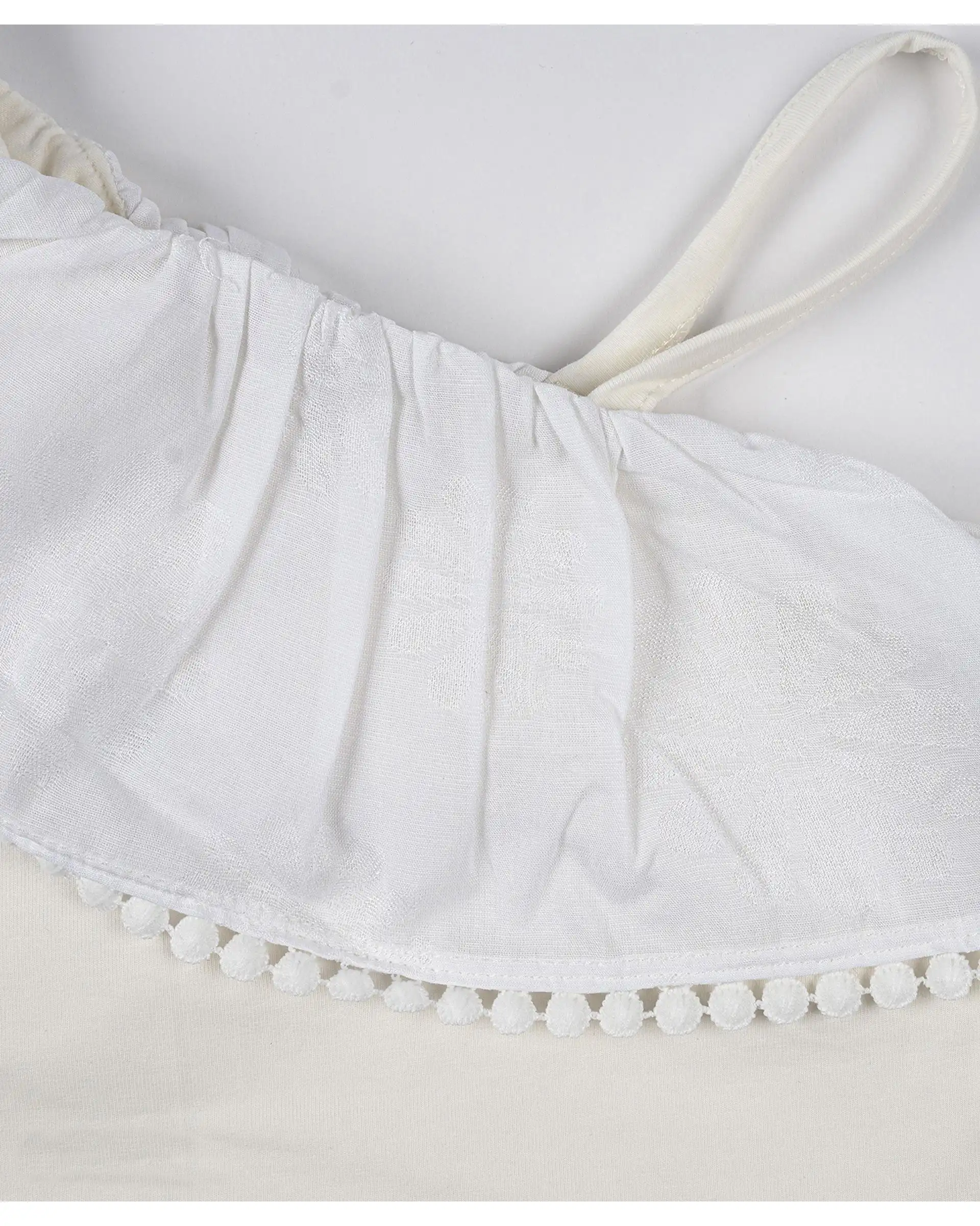 تاپ دخترانه سفید مرینو Merino کد 1765