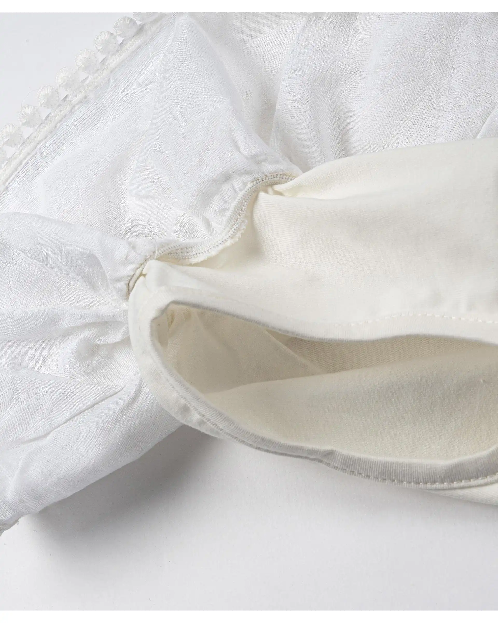 تاپ دخترانه سفید مرینو Merino کد 1765