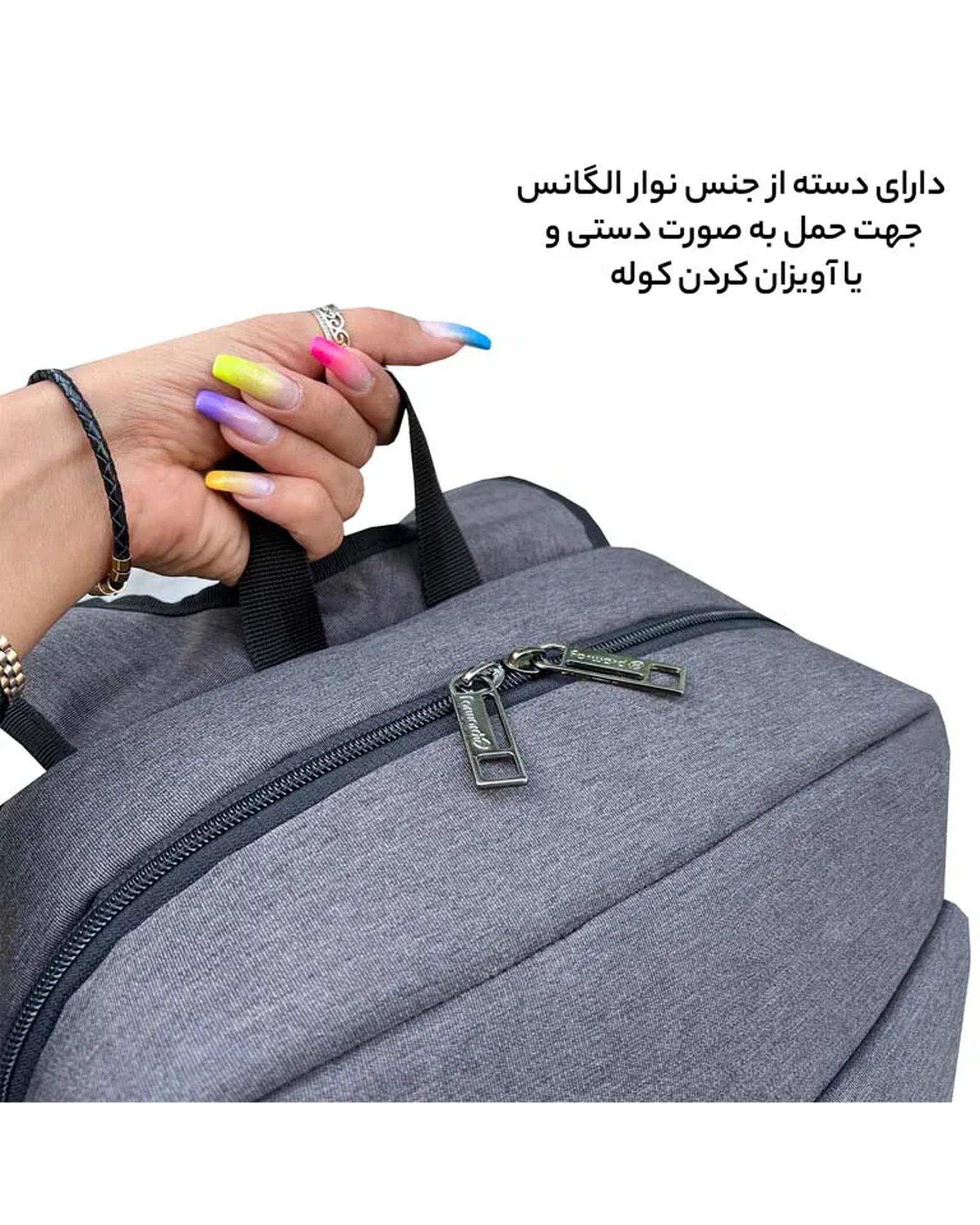 کوله پشتی لپ تاپ طوسی فوروارد Forward مدل FCLT65012 LIFETIME ENJOY