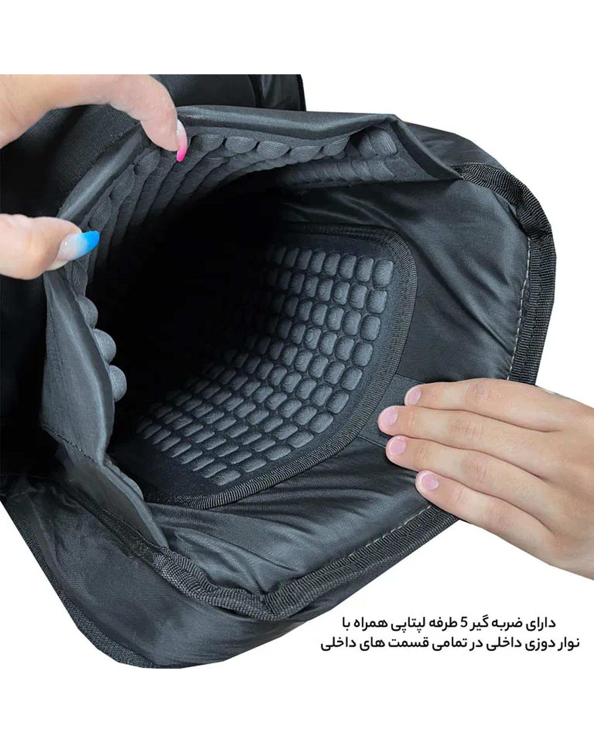 کوله پشتی لپ تاپ مشکی فوروارد Forward مدل FCLT65033 EXTRA DEVICE