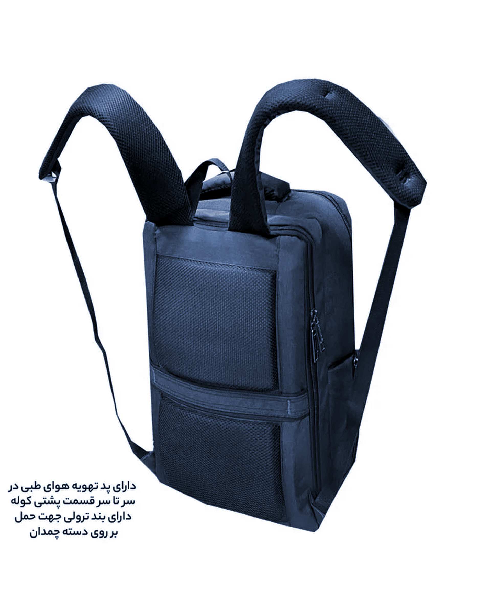 کوله پشتی لپ تاپ سرمه ای فوروارد Forward مدل FCLT65033 EXTRA DEVICE