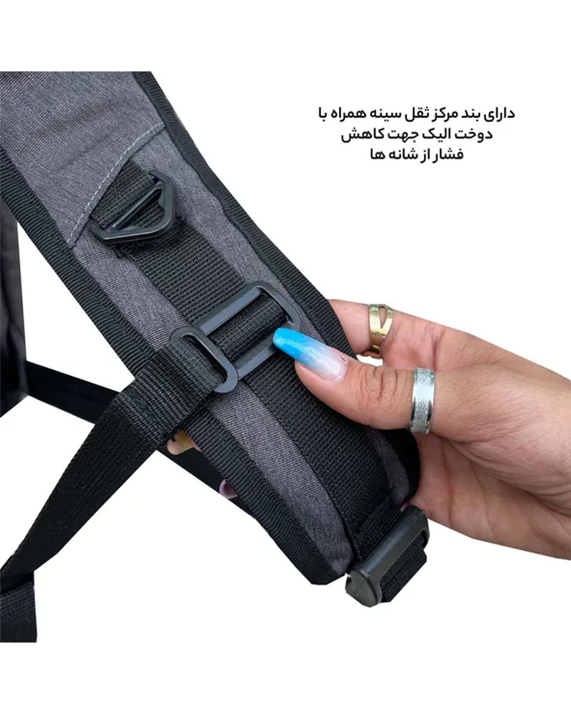 کوله پشتی لپ تاپ مشکی فوروارد Forward کد FCLT65053 COMPACT TRAVEL