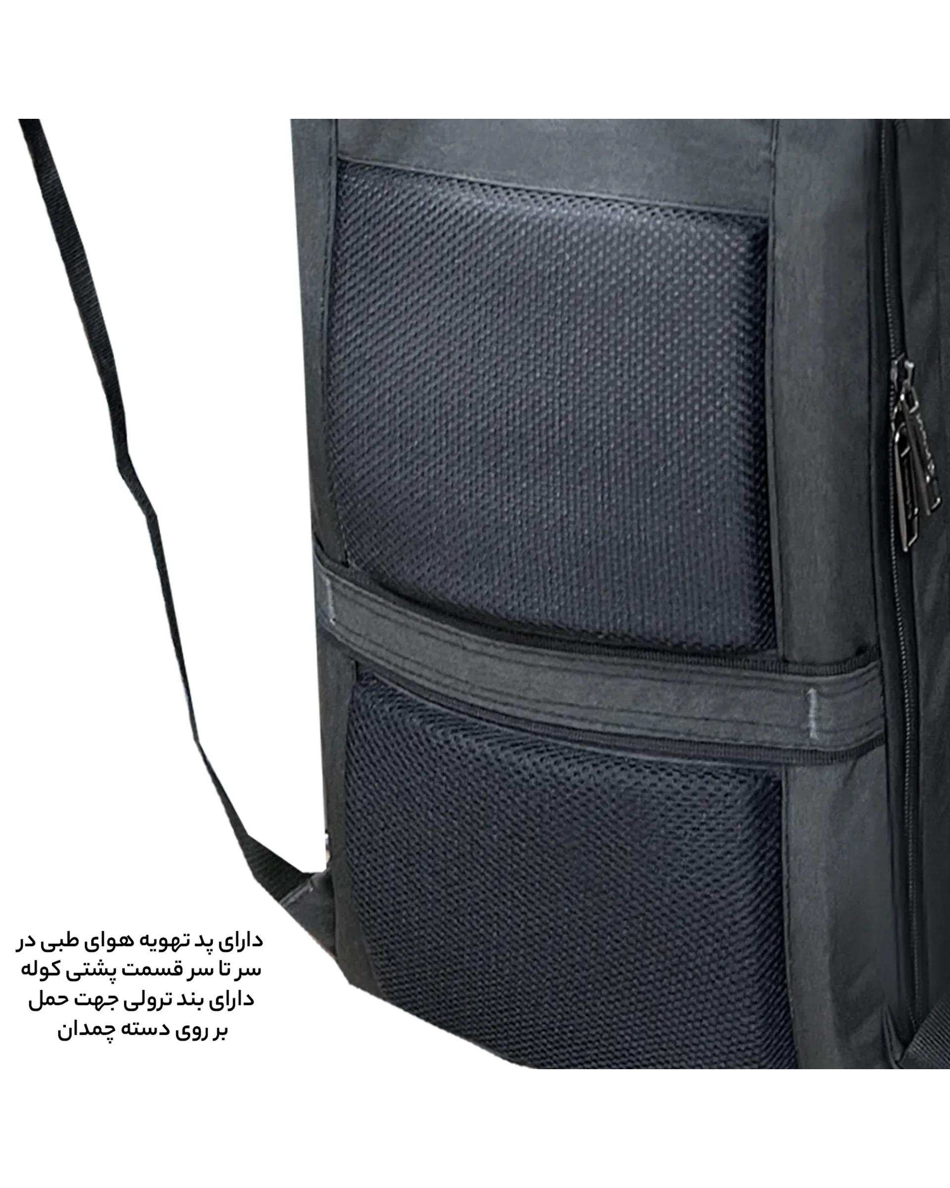 کوله پشتی لپ تاپ مشکی فوروارد Forward کد FCLT65053 COMPACT TRAVEL