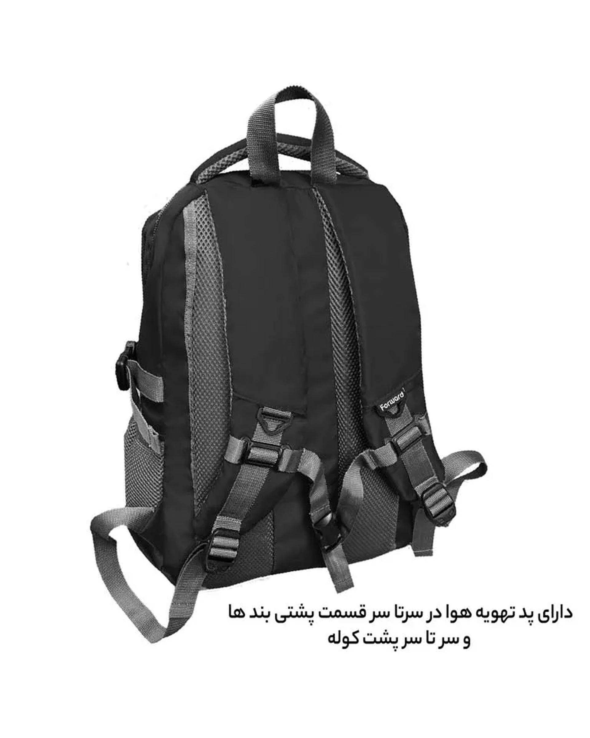 کوله پشتی لپ تاپ مشکی فوروارد Forward مدل FCLT6012 PASSERINE