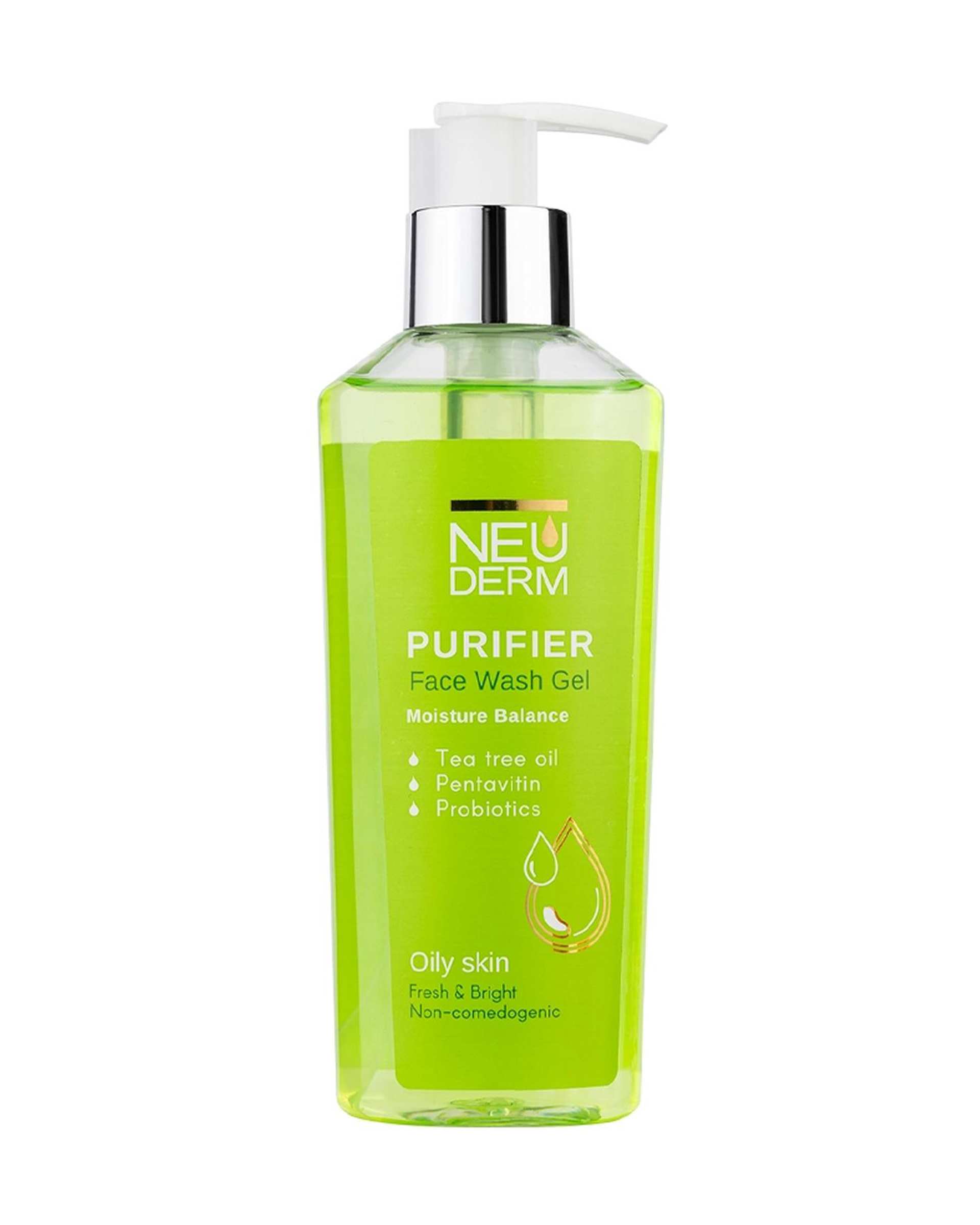 ژل شستشوی صورت نئودرم Neuderm مناسب پوست چرب و مختلط 200ml
