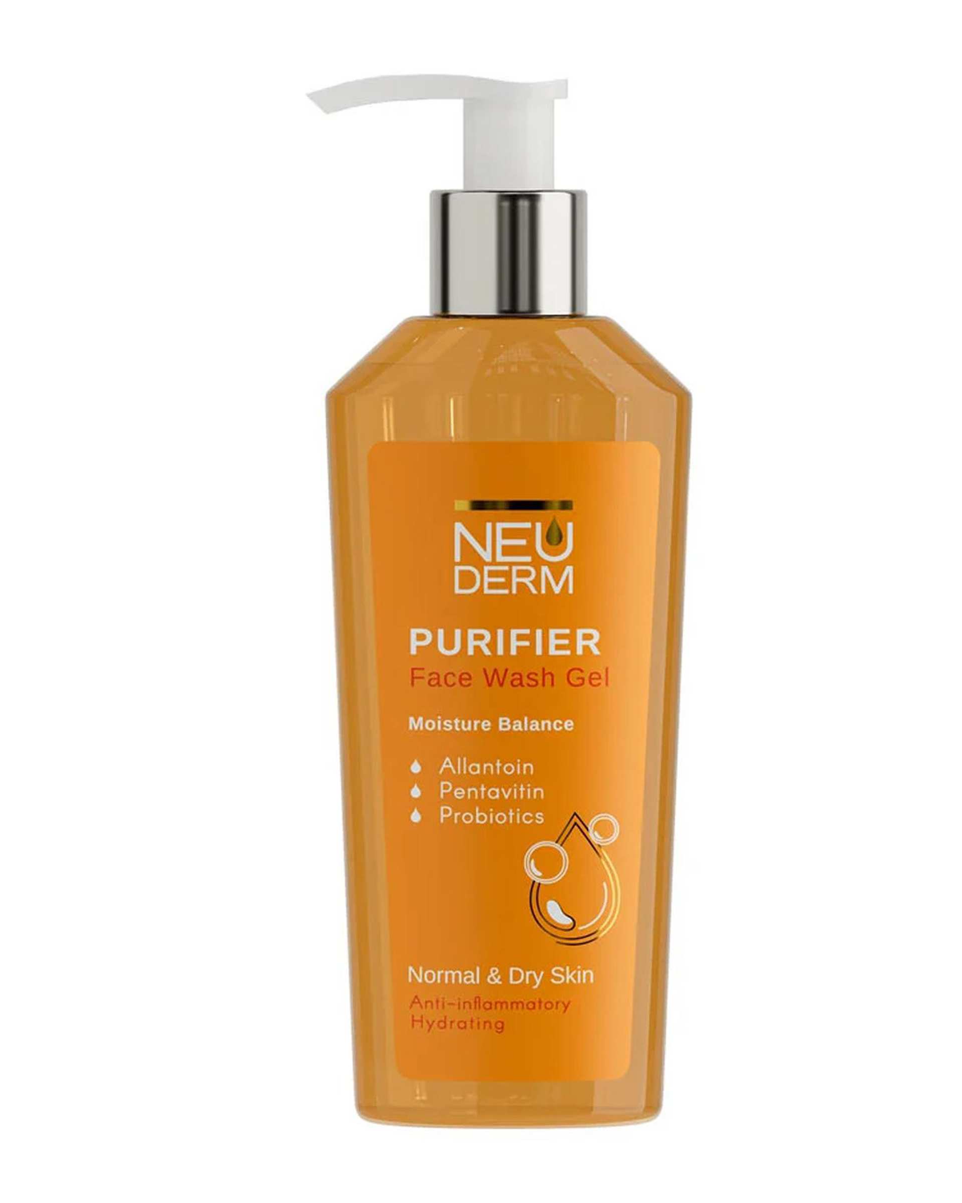 ژل شستشوی صورت نئودرم Neuderm مناسب پوست خشک و معمولی 200ml