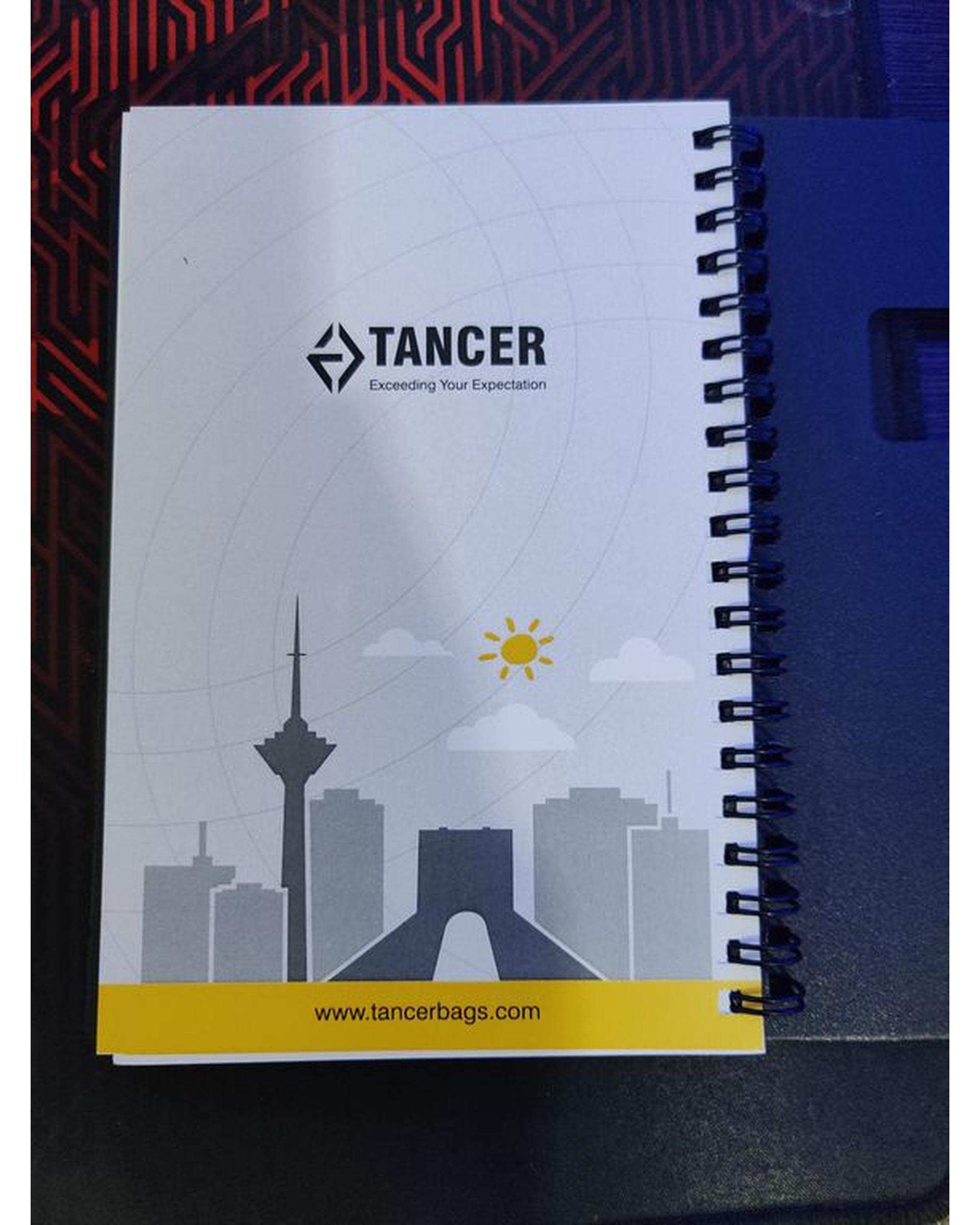 دفترچه یادداشت قرمز تنسر مدل همراه روزانه کد 001