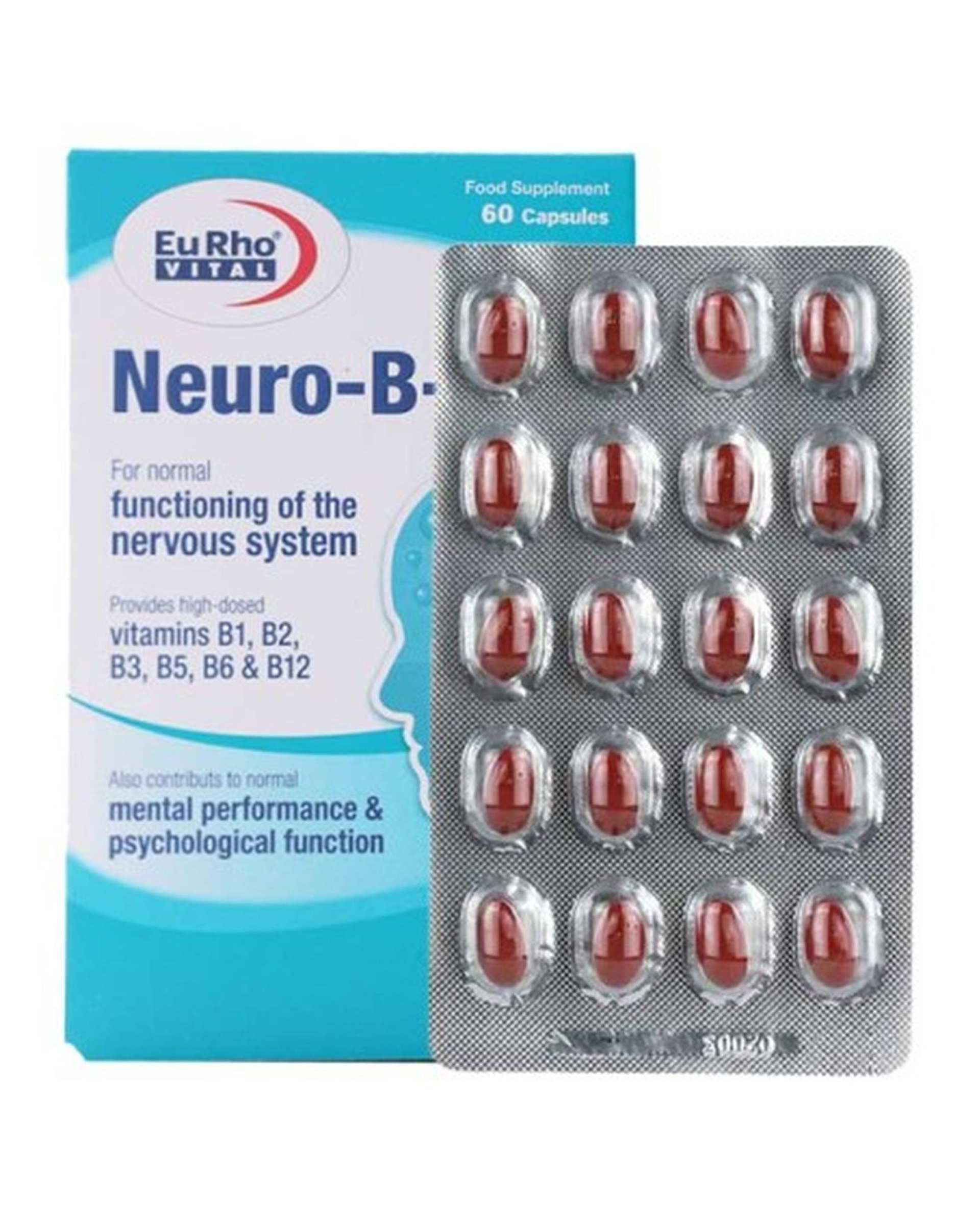 کپسول ژلاتینی نورو بی ویت یوروویتال بسته 60 عددی