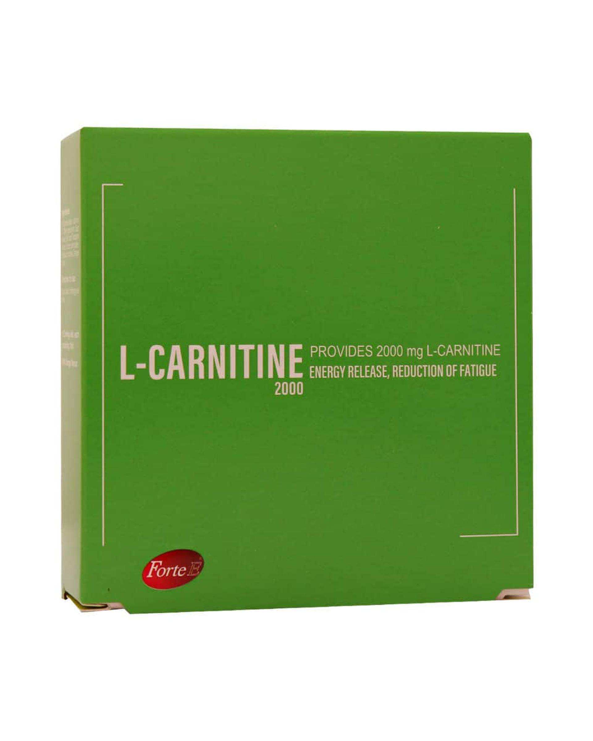 ویال خوراکی ال کارنیتین فورت ای 2000 میلی گرم بسته 10 عددی