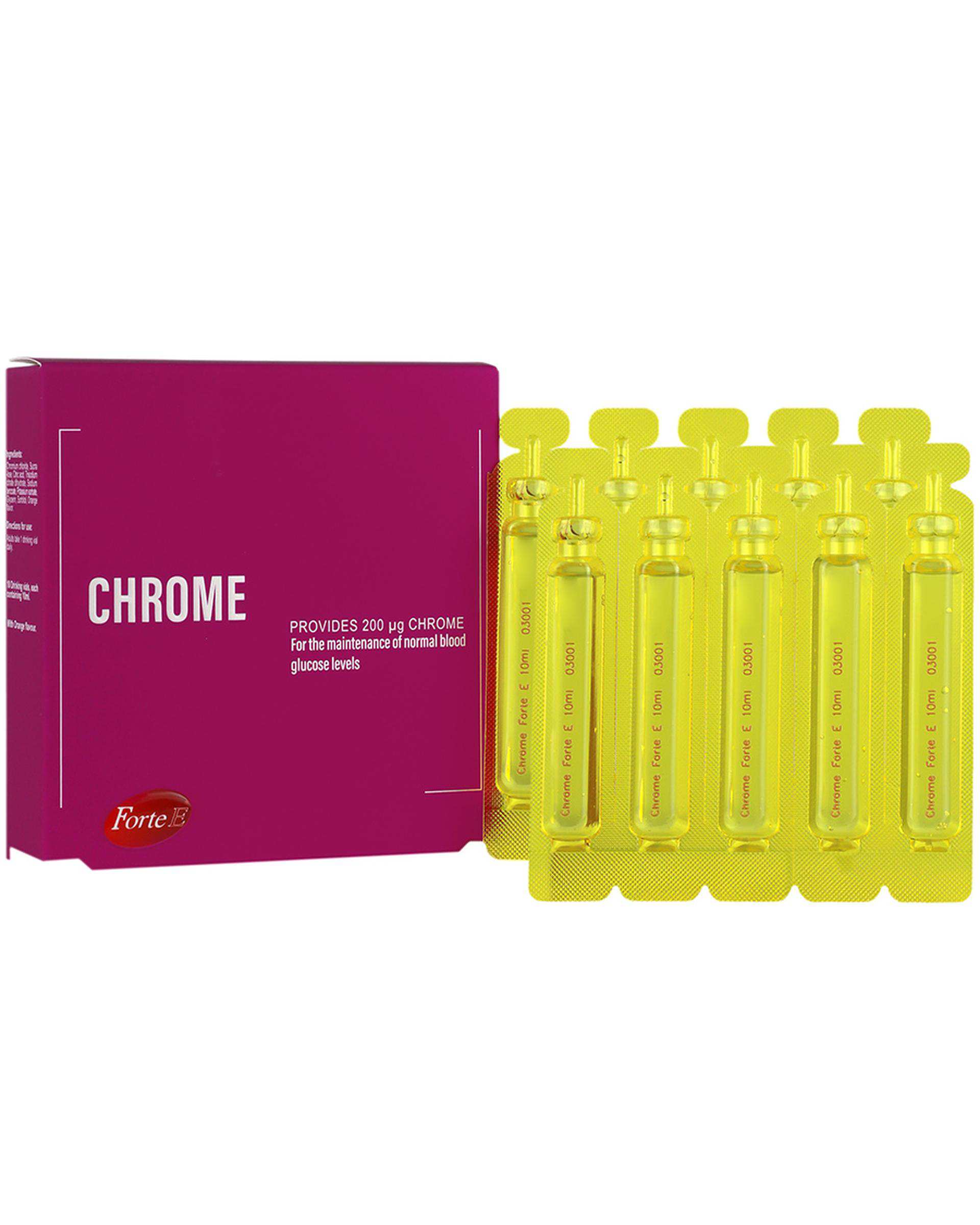 ویال خوراکی کروم بسته 10 عددی