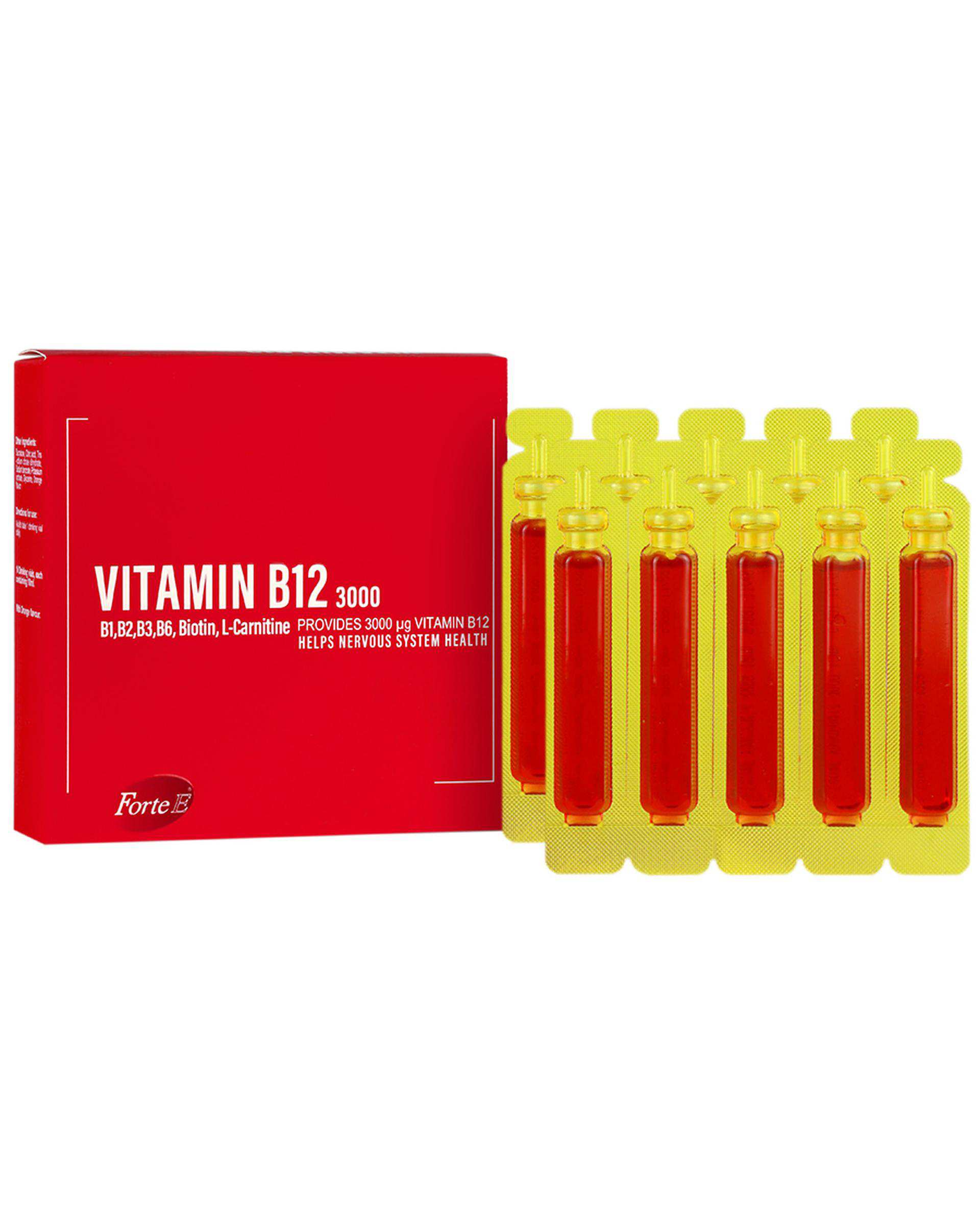 ویال خوراکی ویتامین ب12 فورت ای 3000 بسته 10 عددی