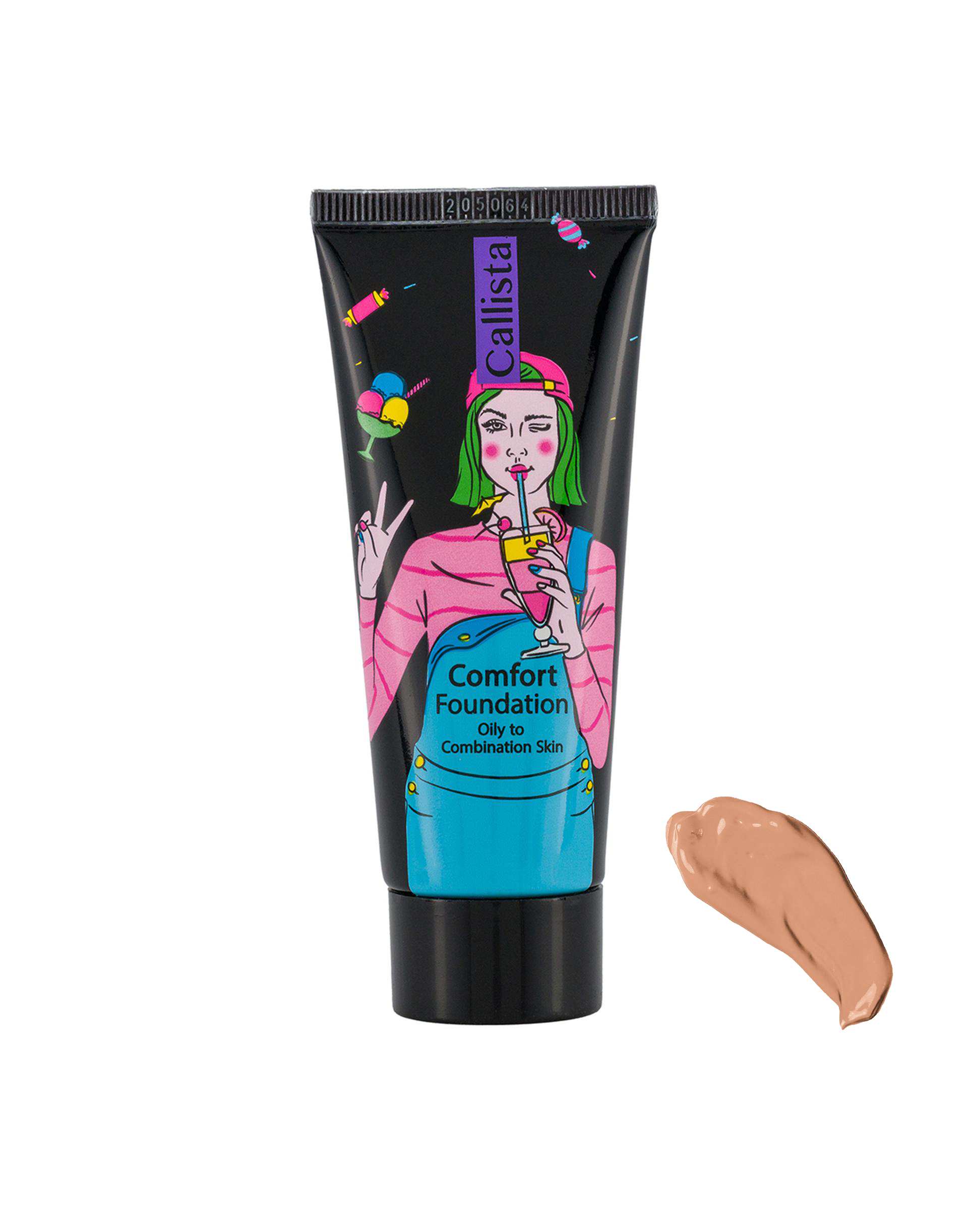 کرم پودر تیوپی کالیستا Callista مدل Comfort شماره L04 حجم 35ml