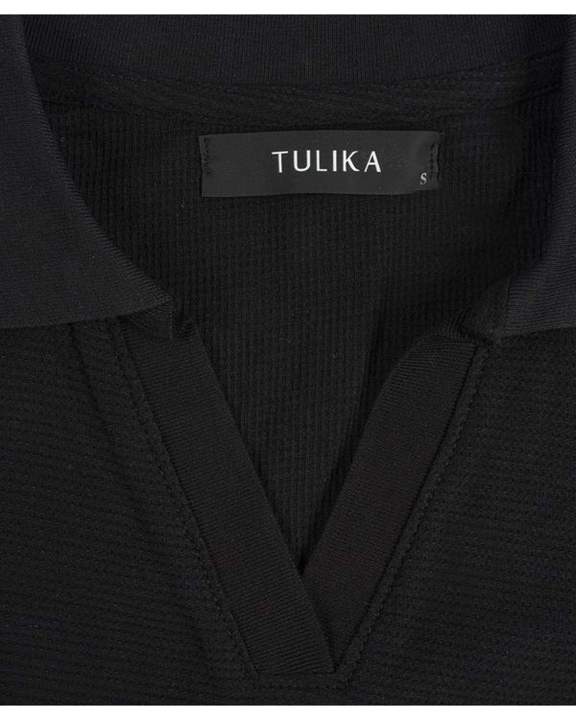 پولوشرت زنانه بیسکویتی مشکی تولیکا Tulika کد 81120