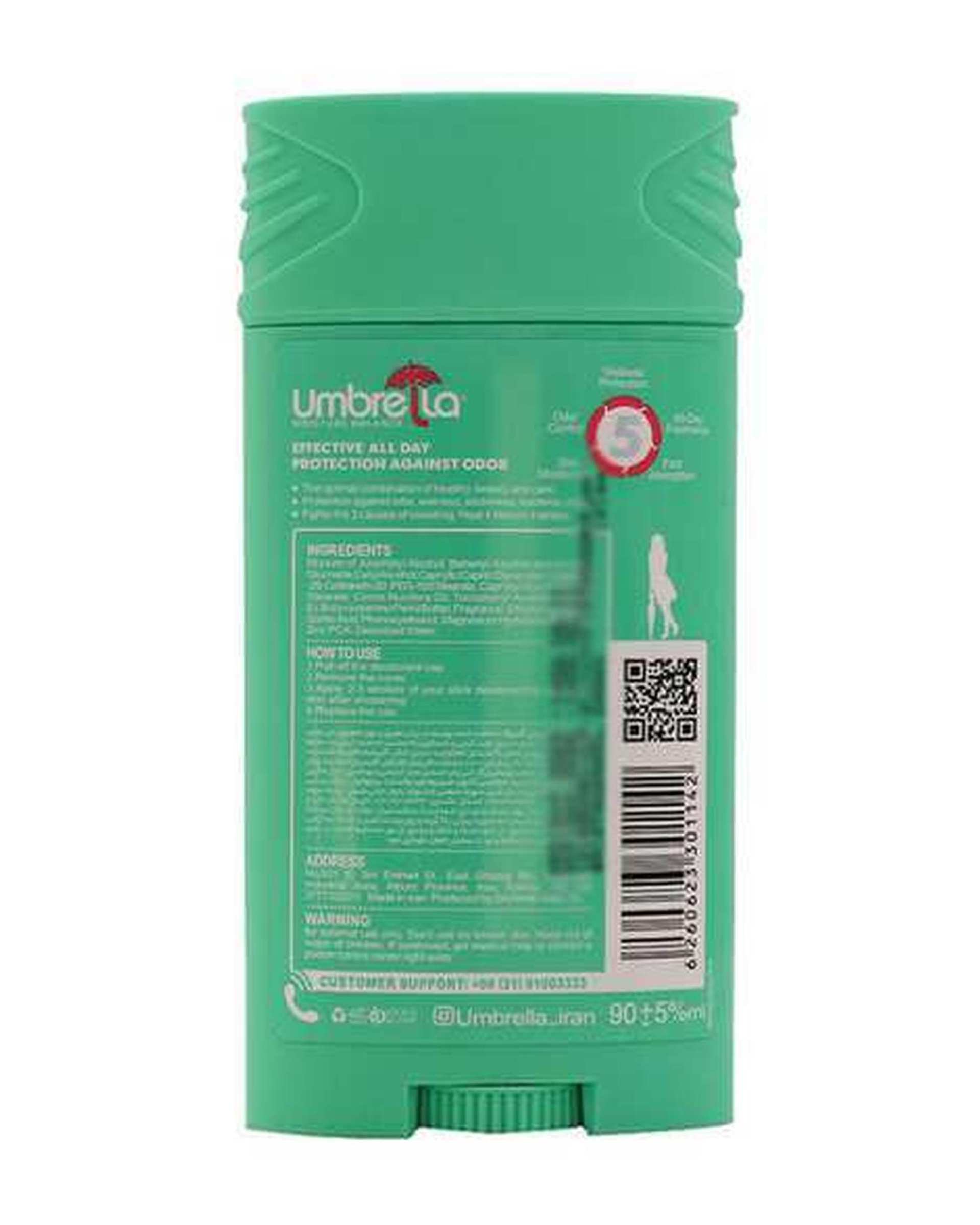 مام استیک ضد تعریق زنانه اسپا سبز آمبرلا Umbrella حجم 90ml
