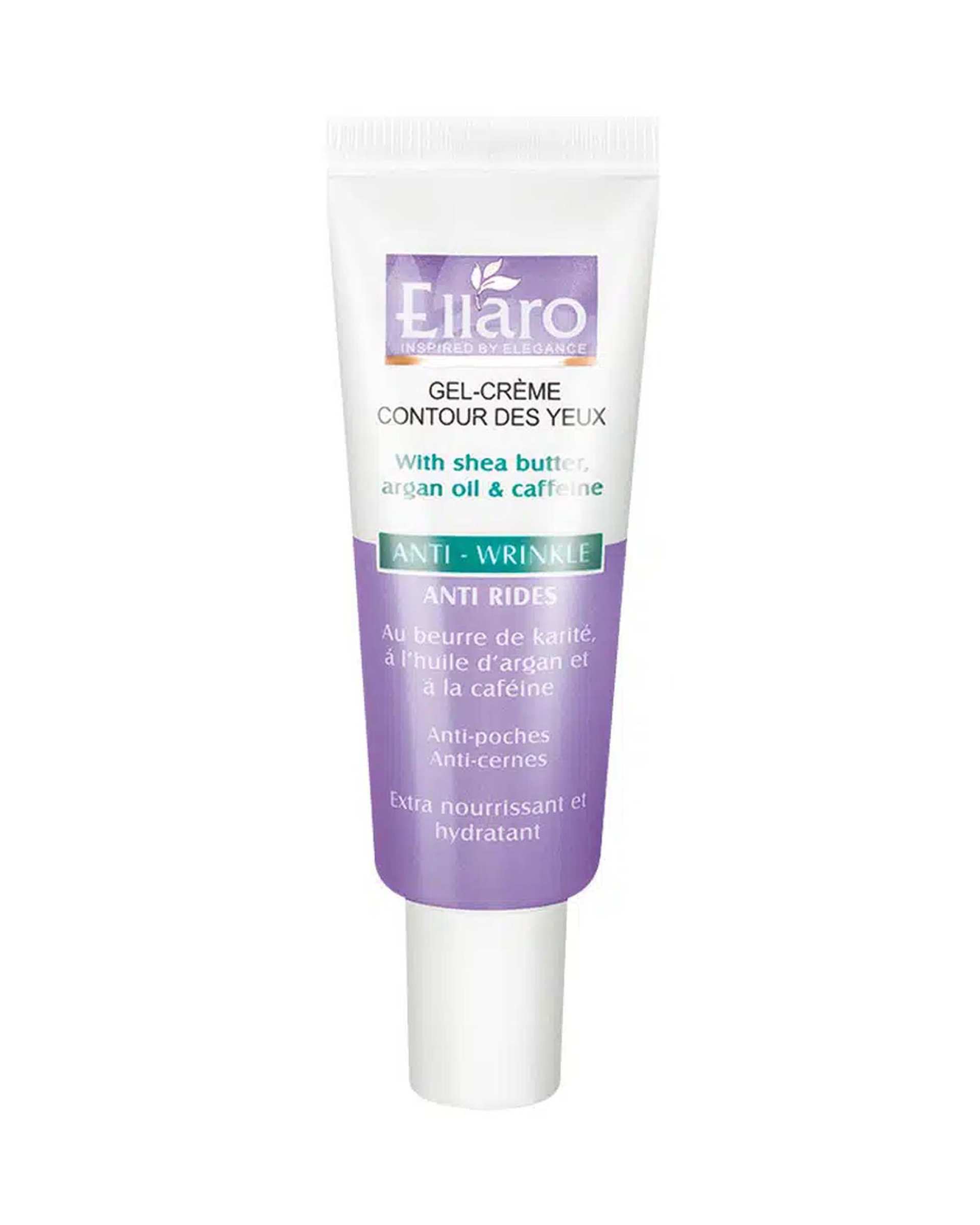 کرم ژل ضد تیرگی دور چشم الارو Ellaro مدل Anti Wrinkle حجم 20ml