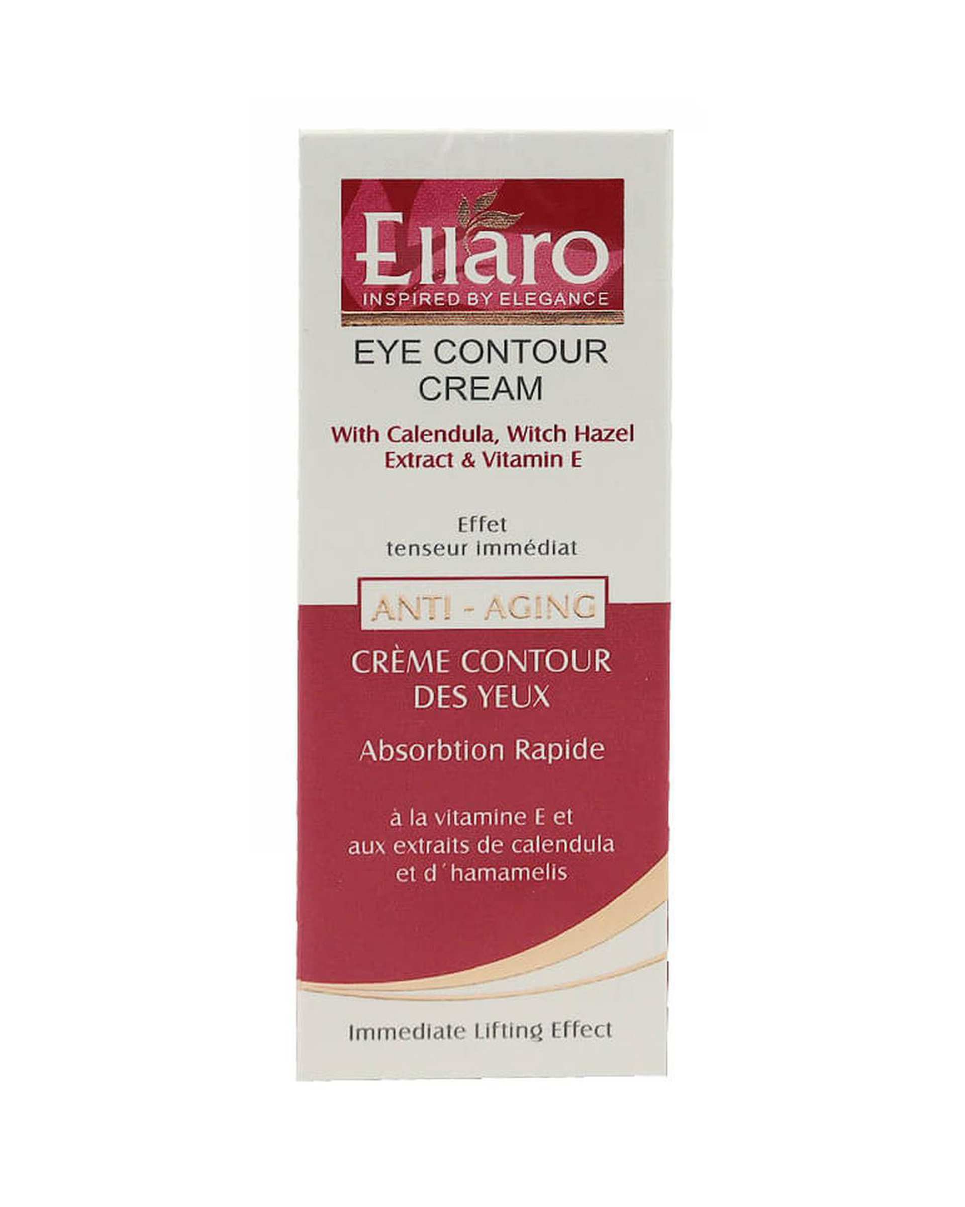‫کرم دور چشم ضد چروک قوی با خاصیت لیفتینگ الارو Ellaro حجم 20ml