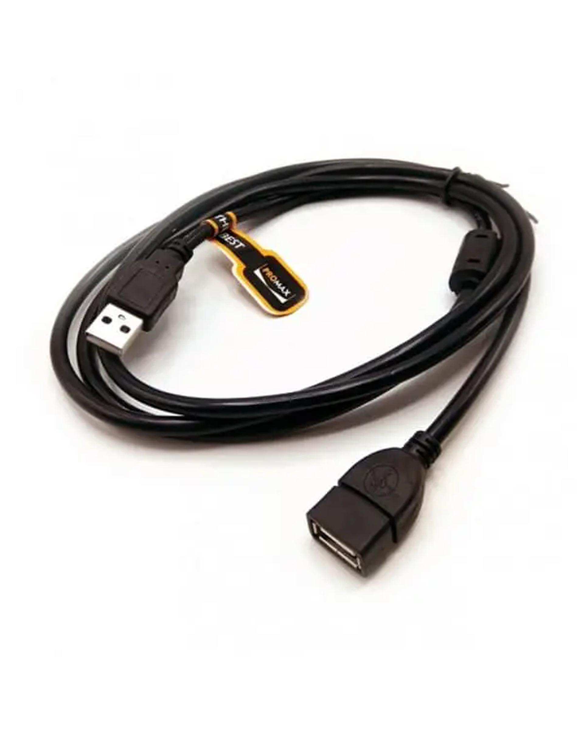 کابل افزایش طول USB پرومکس مشکی طول 3 متر