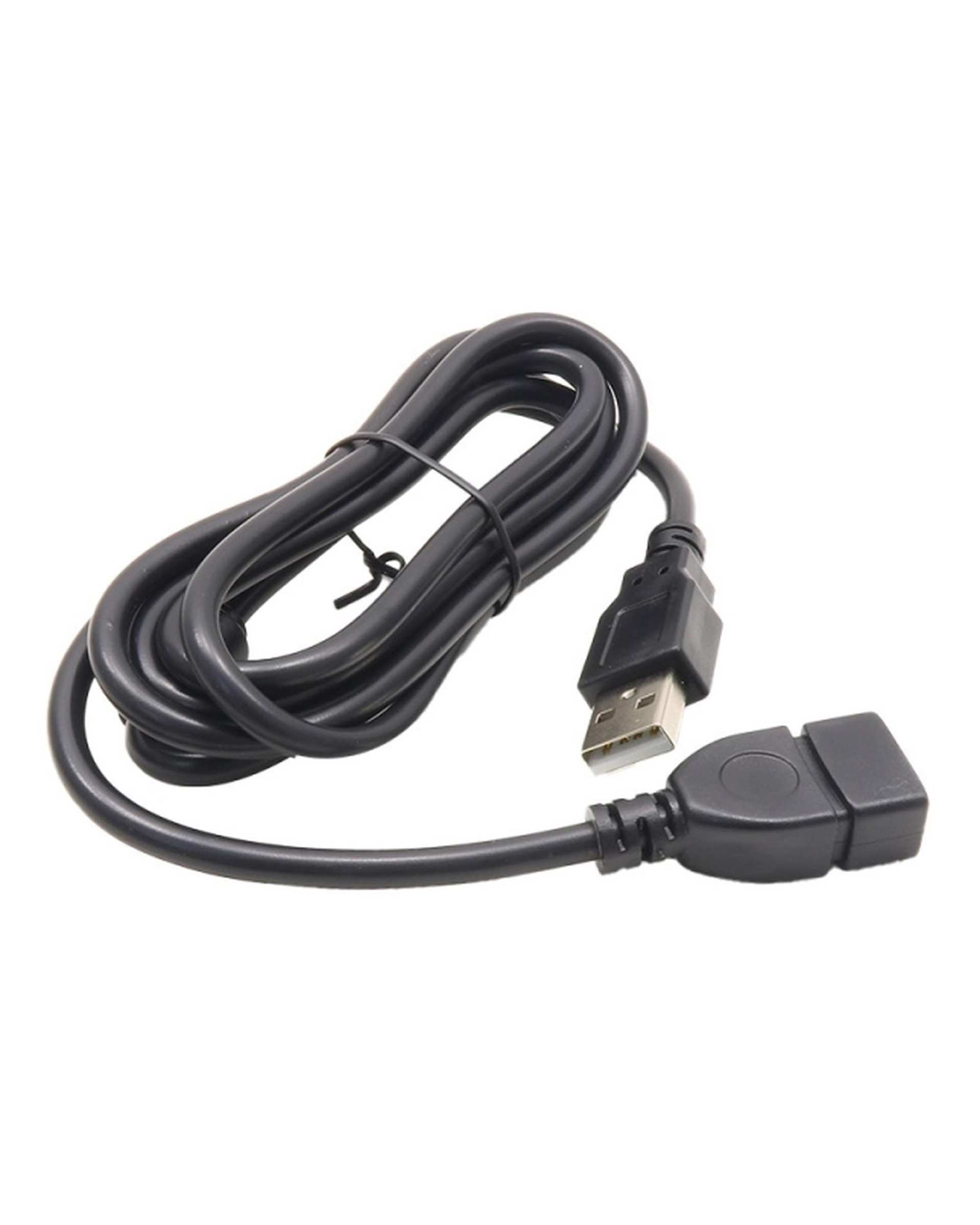 کابل USB افزایش طول مشکی دارای نویزگیر ET-LINK طول 1.5 متری