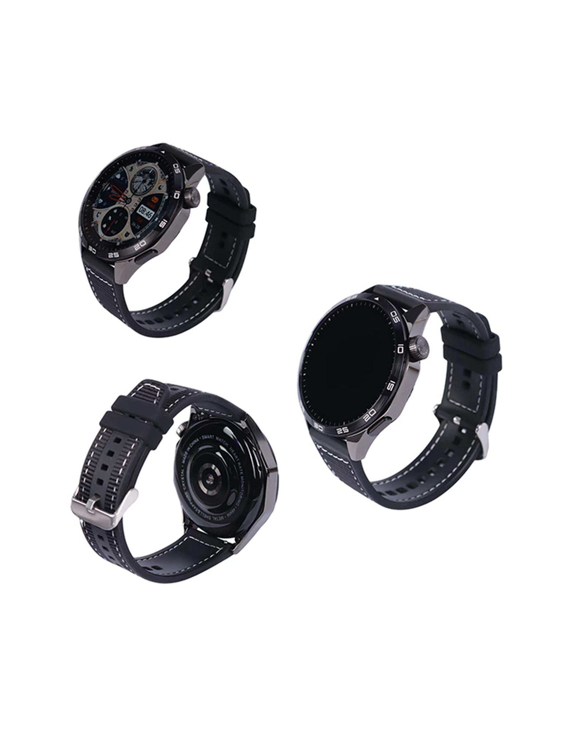 ساعت هوشمند مشکی دتکس پلاس Detex Plus مدل DW16 GT4