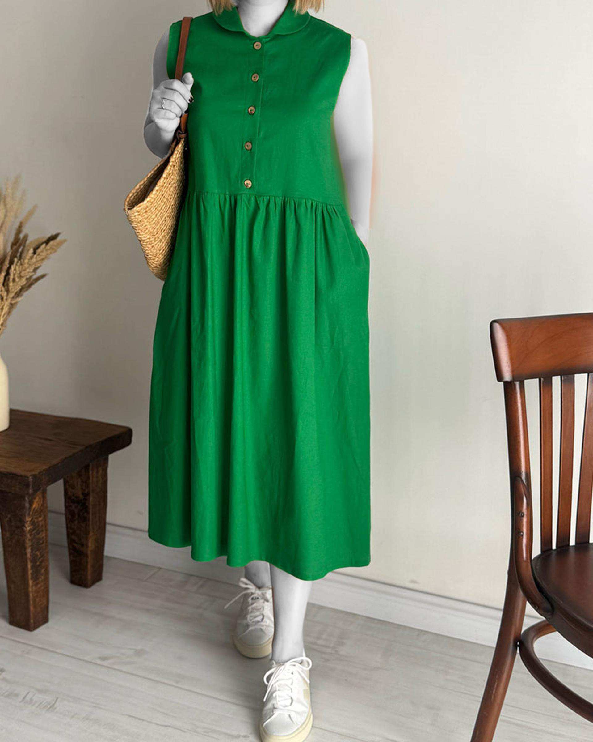 پیراهن زنانه سبز نگار ندایی Negar Nedaei مدل Lily