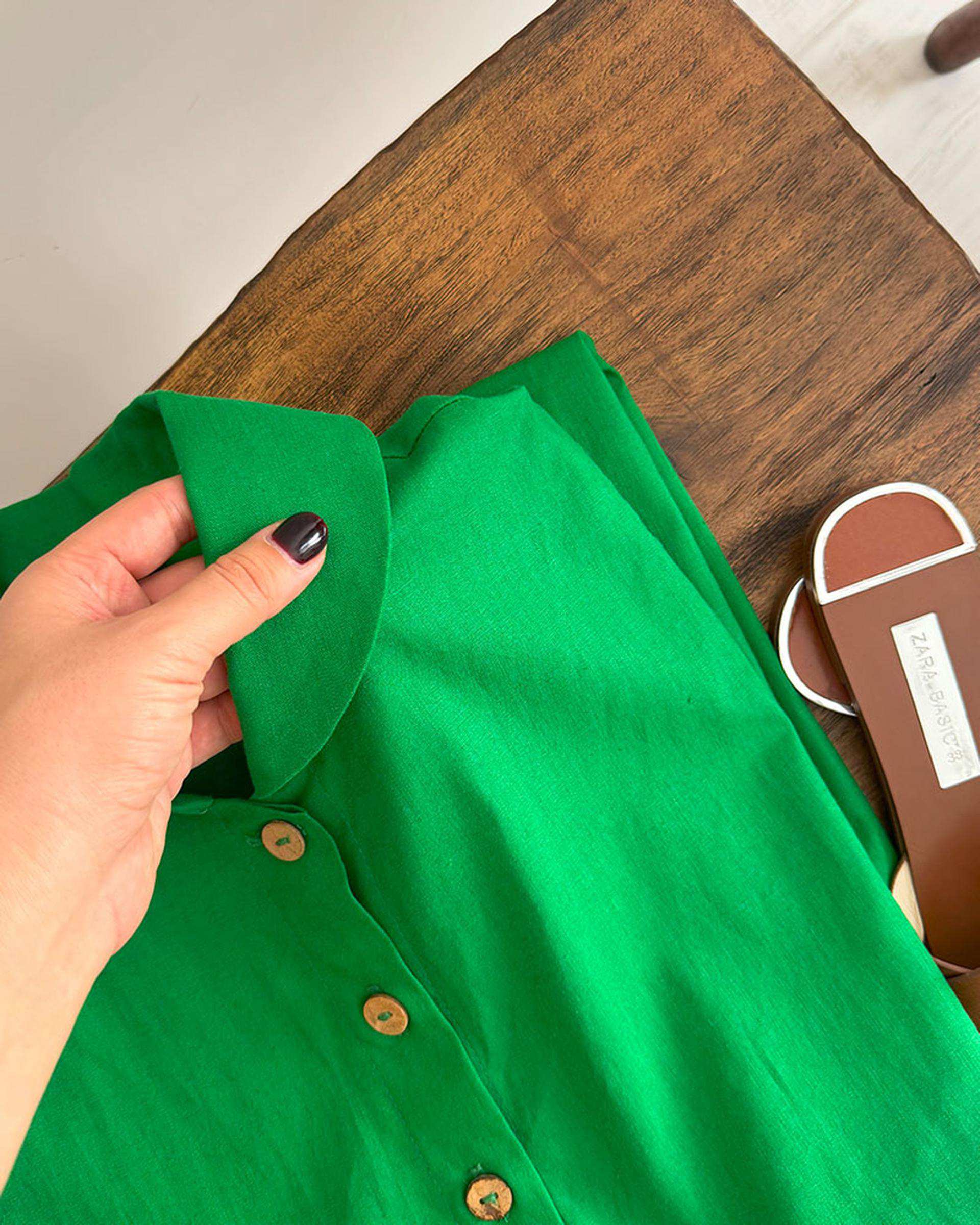 پیراهن زنانه سبز نگار ندایی Negar Nedaei مدل Lily