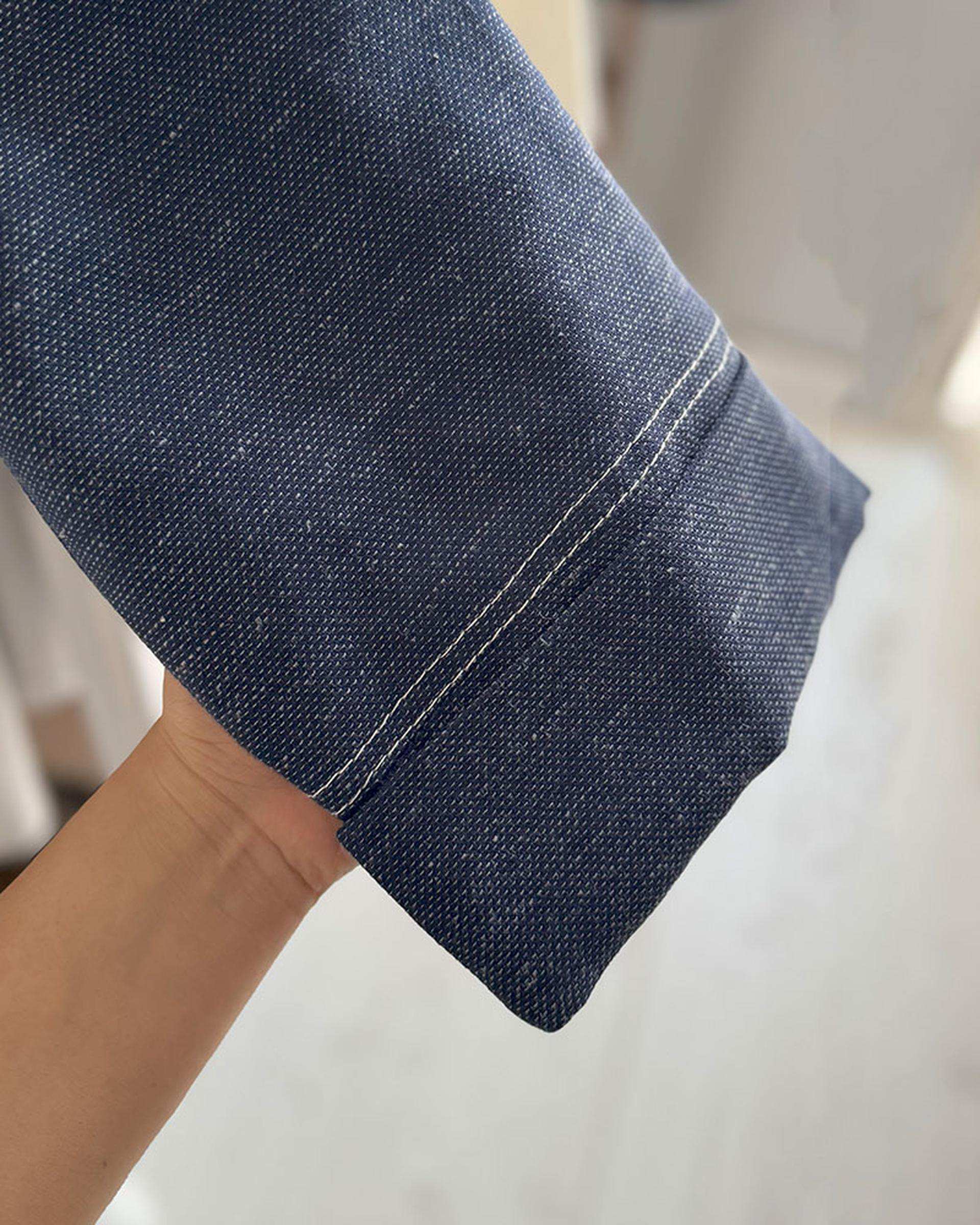 بلوز زنانه زیپ دار سرمه ای نگار ندایی Negar Nedaei مدل Nicki