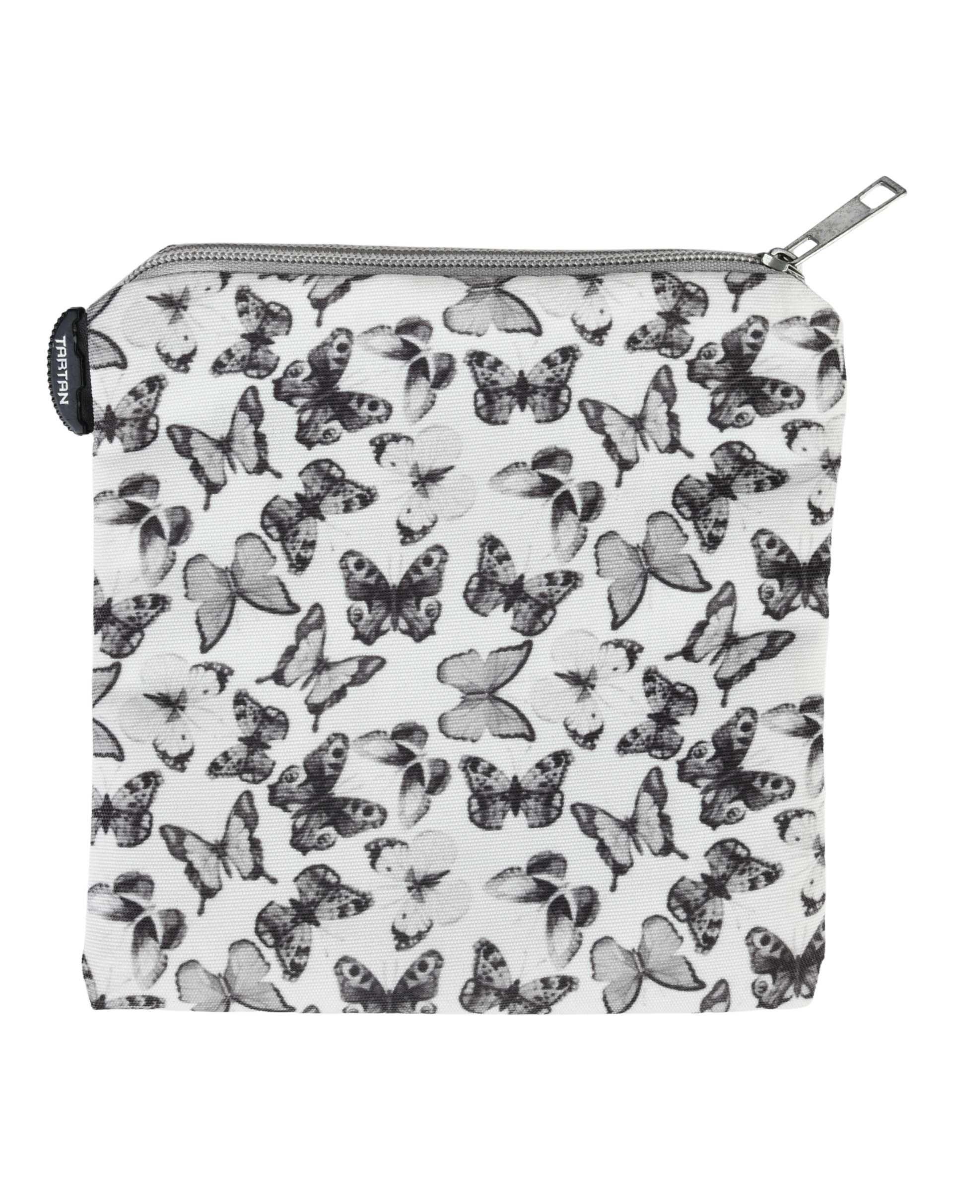 کیف پد بهداشتی سفید طوسی تارتن Tartan طرح پروانه کد 16220769