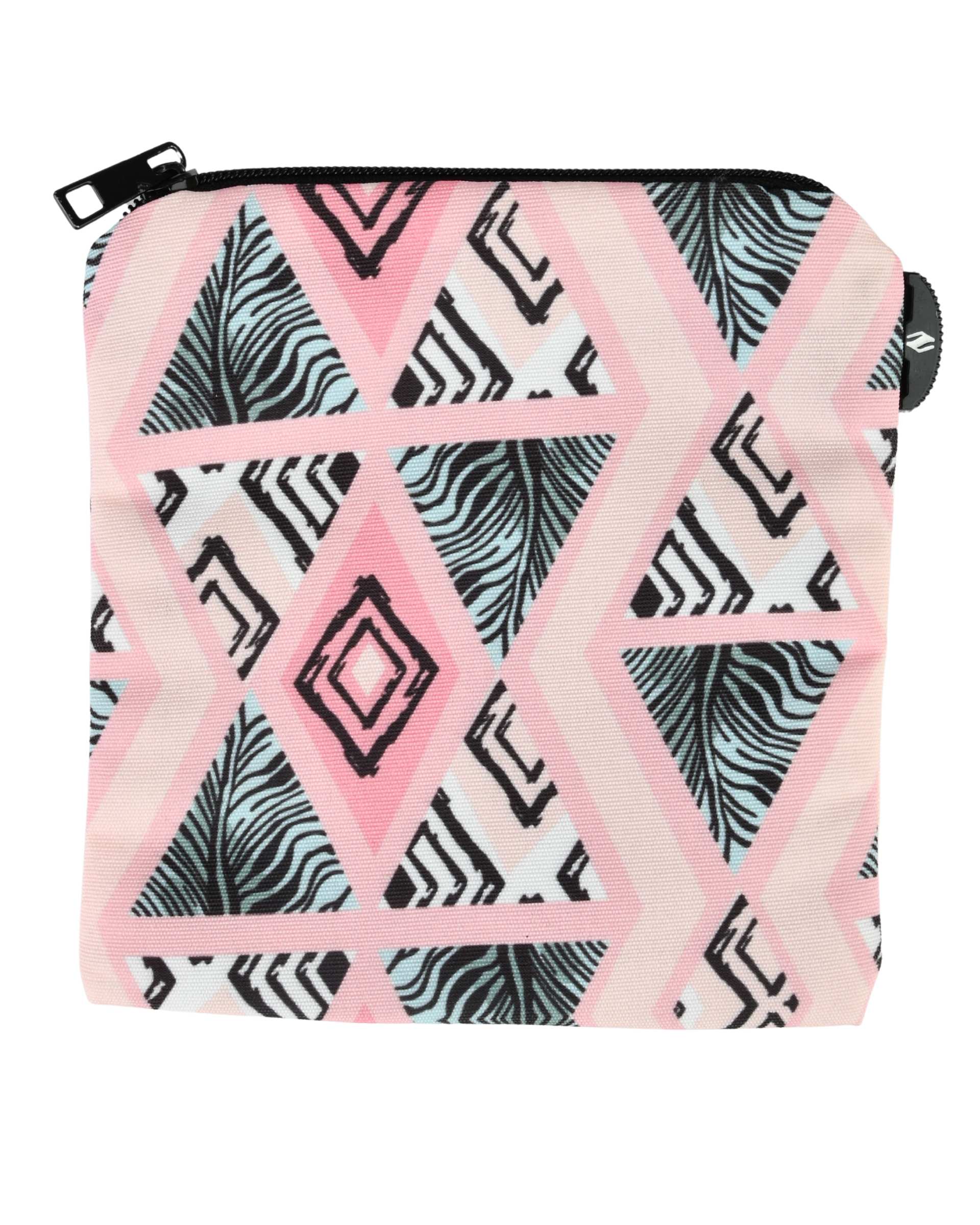 کیف پد بهداشتی گلبهی تارتن Tartan طرح مثلث هندسی کد 16303459