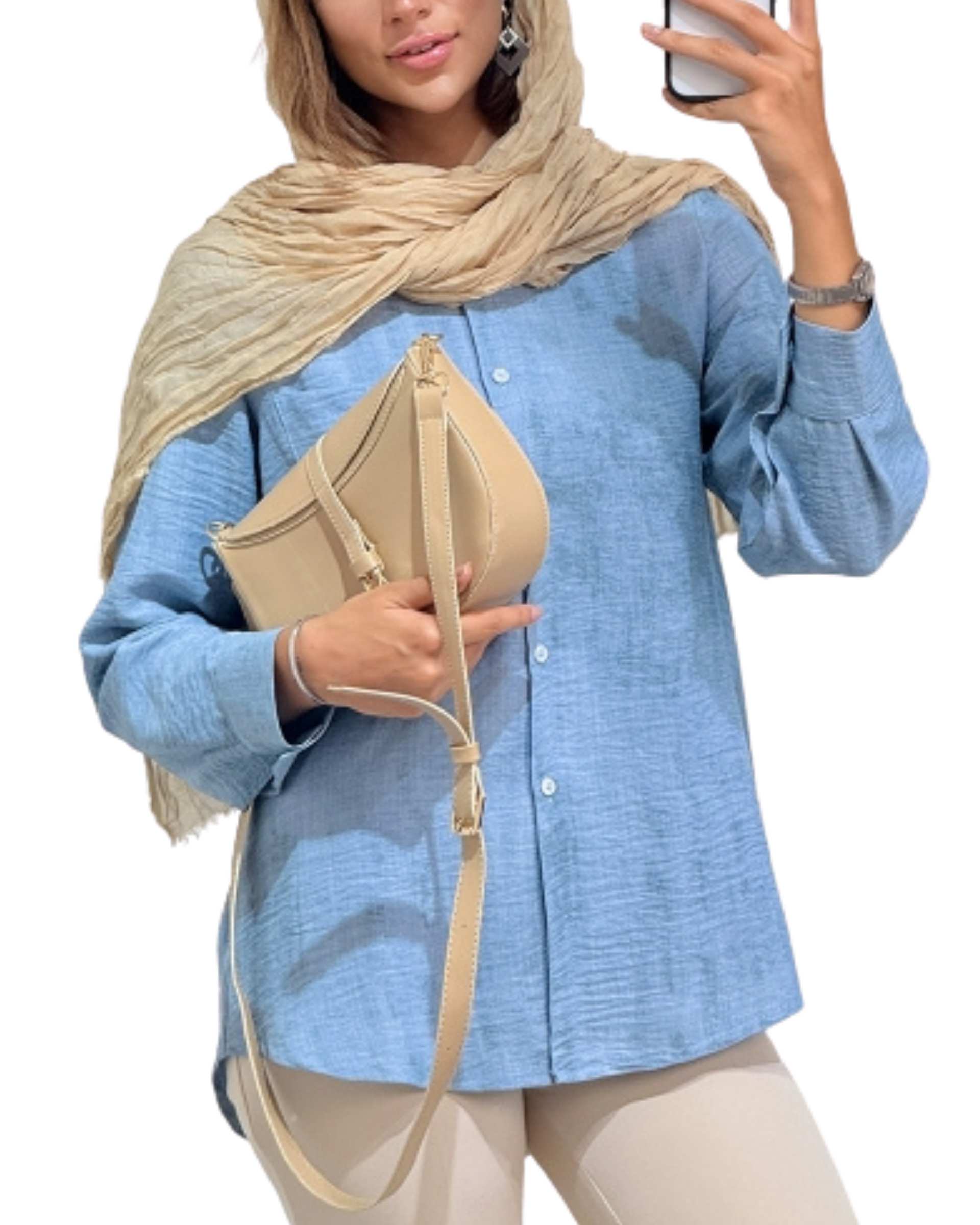 شومیز زنانه تک جیب صوفیا کد 19194