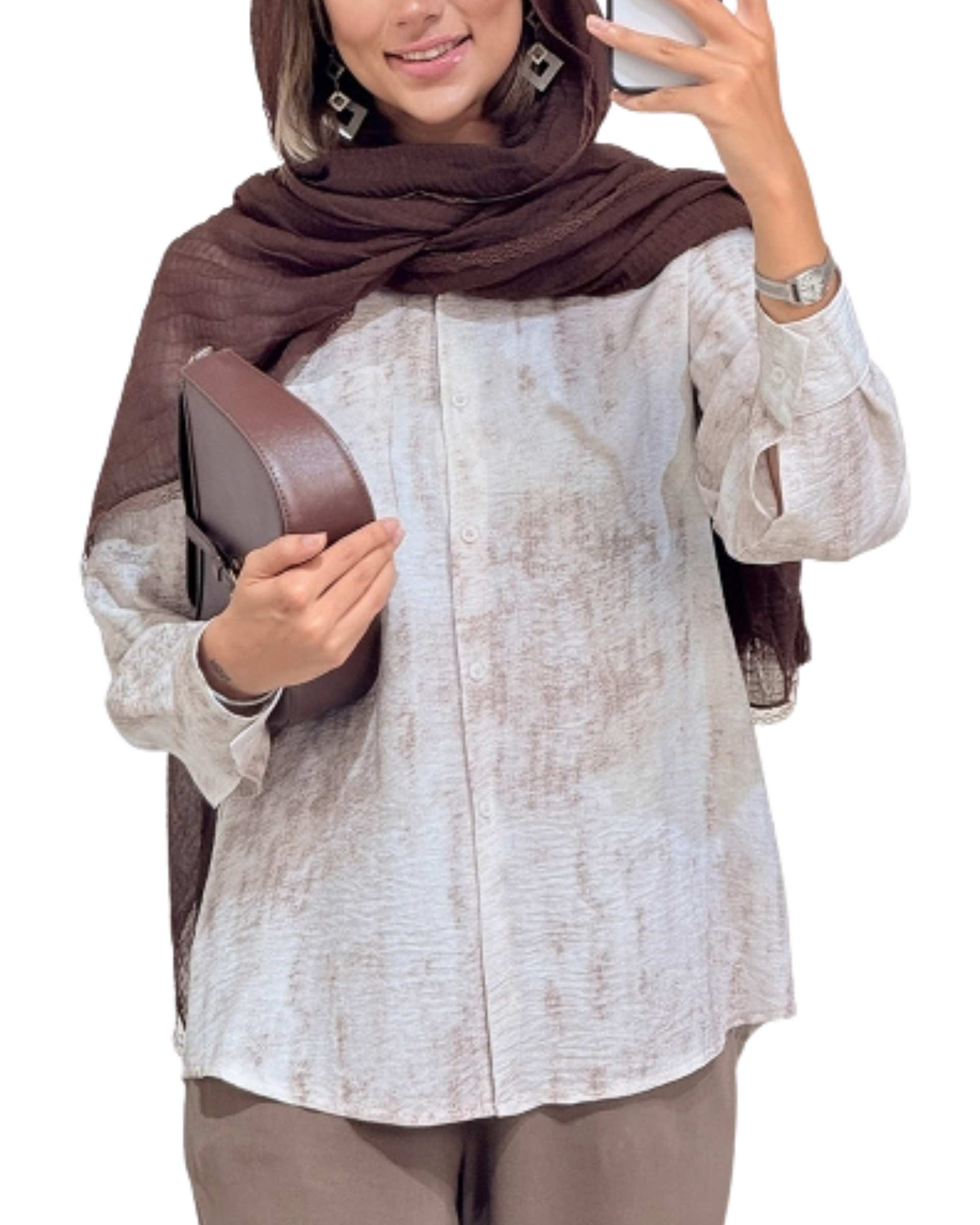 شومیز زنانه تک جیب صوفیا کد 19194