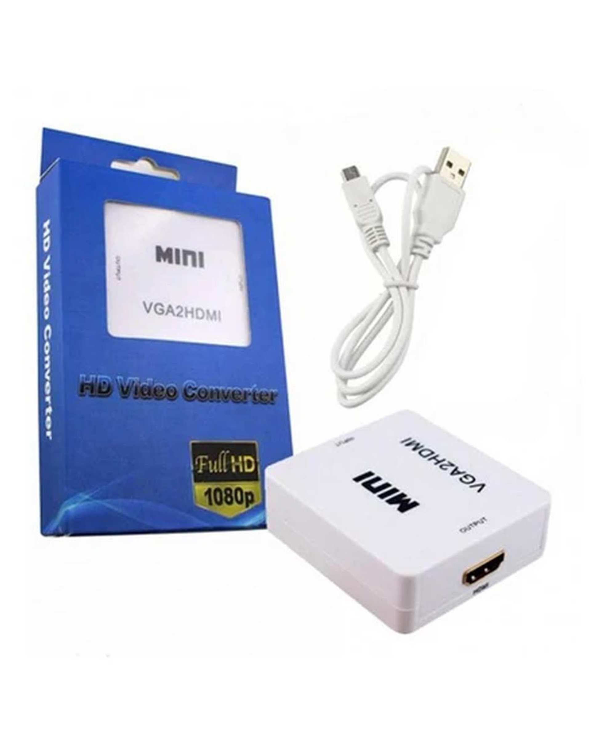 مبدل VGA به HDMI سفید مدل Mini