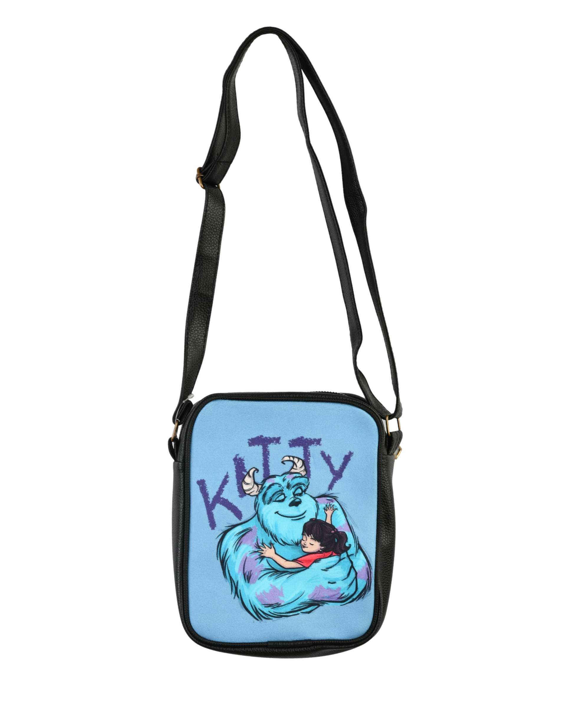 کیف دوشی مشکی وندی Vandy مدل کارخانه هیولاها کد 1035m70