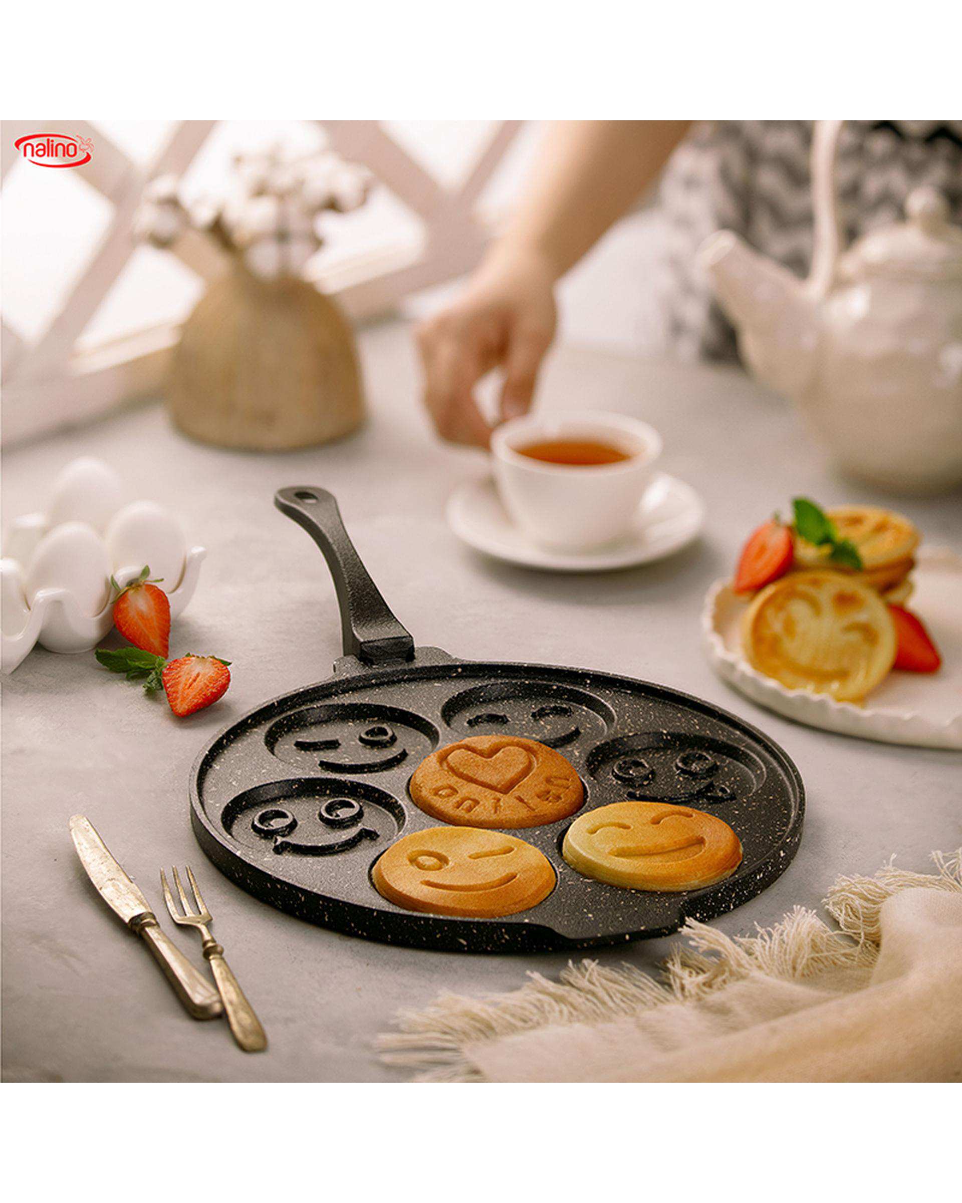 تابه پنکیک پز چدن با دسته متحرک نالینو Nalino