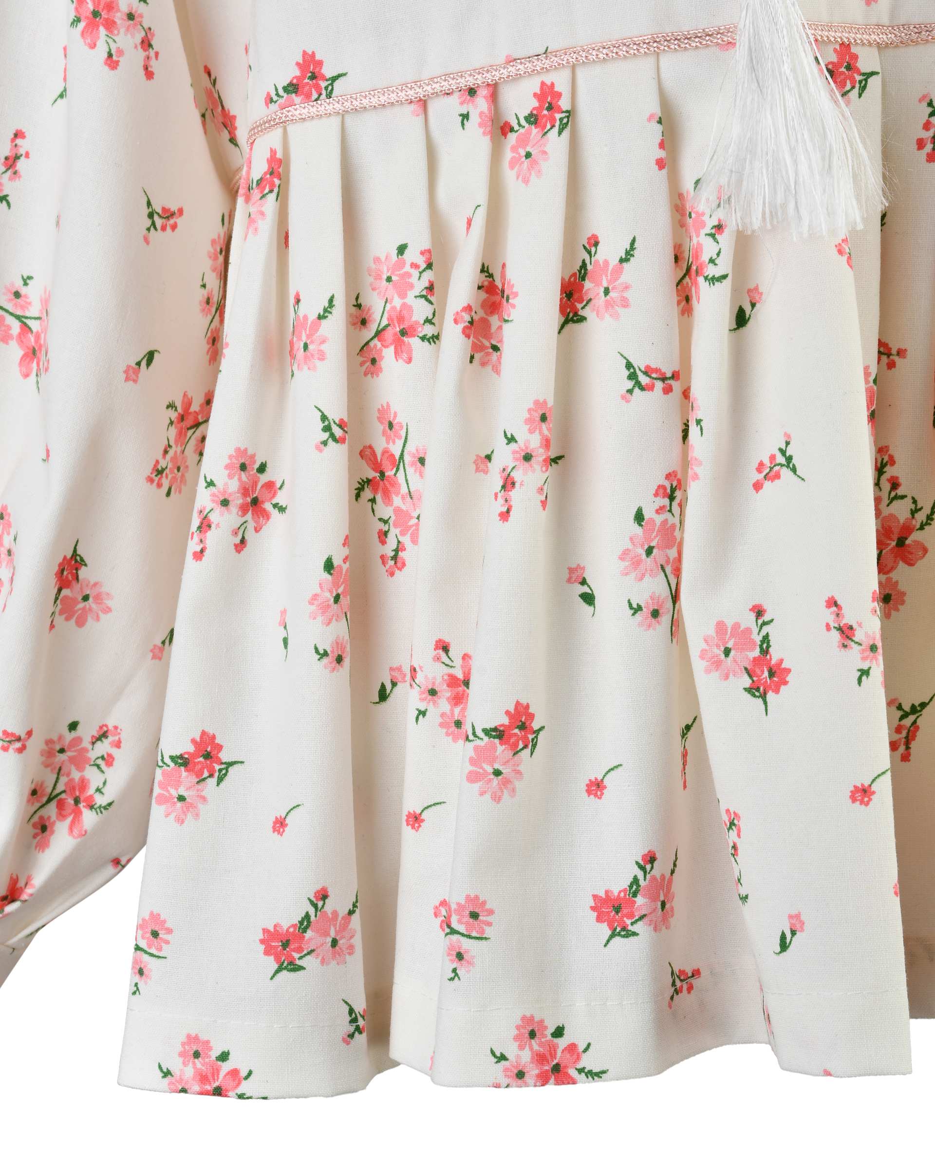 بلوز زنانه لینن سفید مدلو Modello مدل گلی