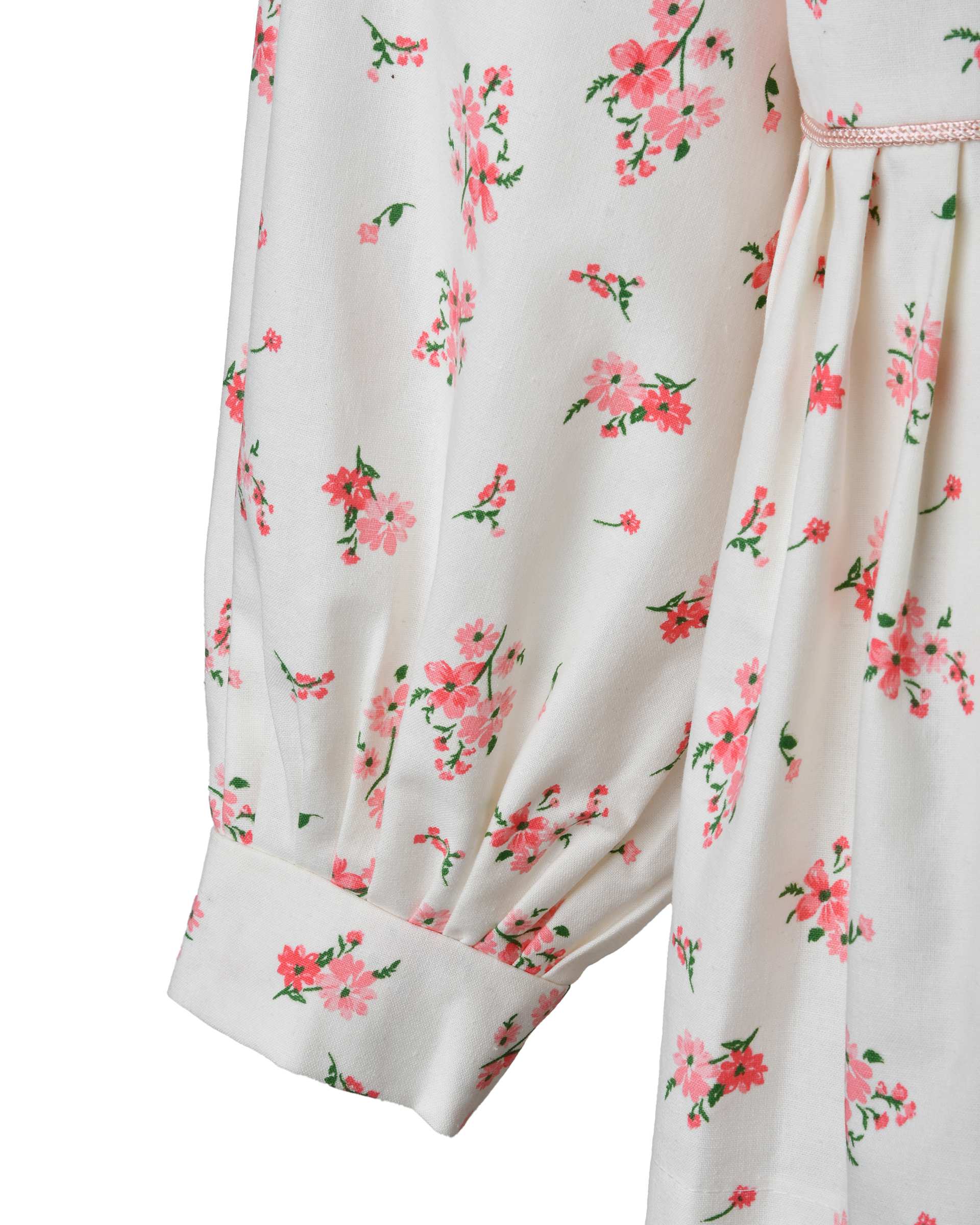 بلوز زنانه لینن سفید مدلو Modello مدل گلی