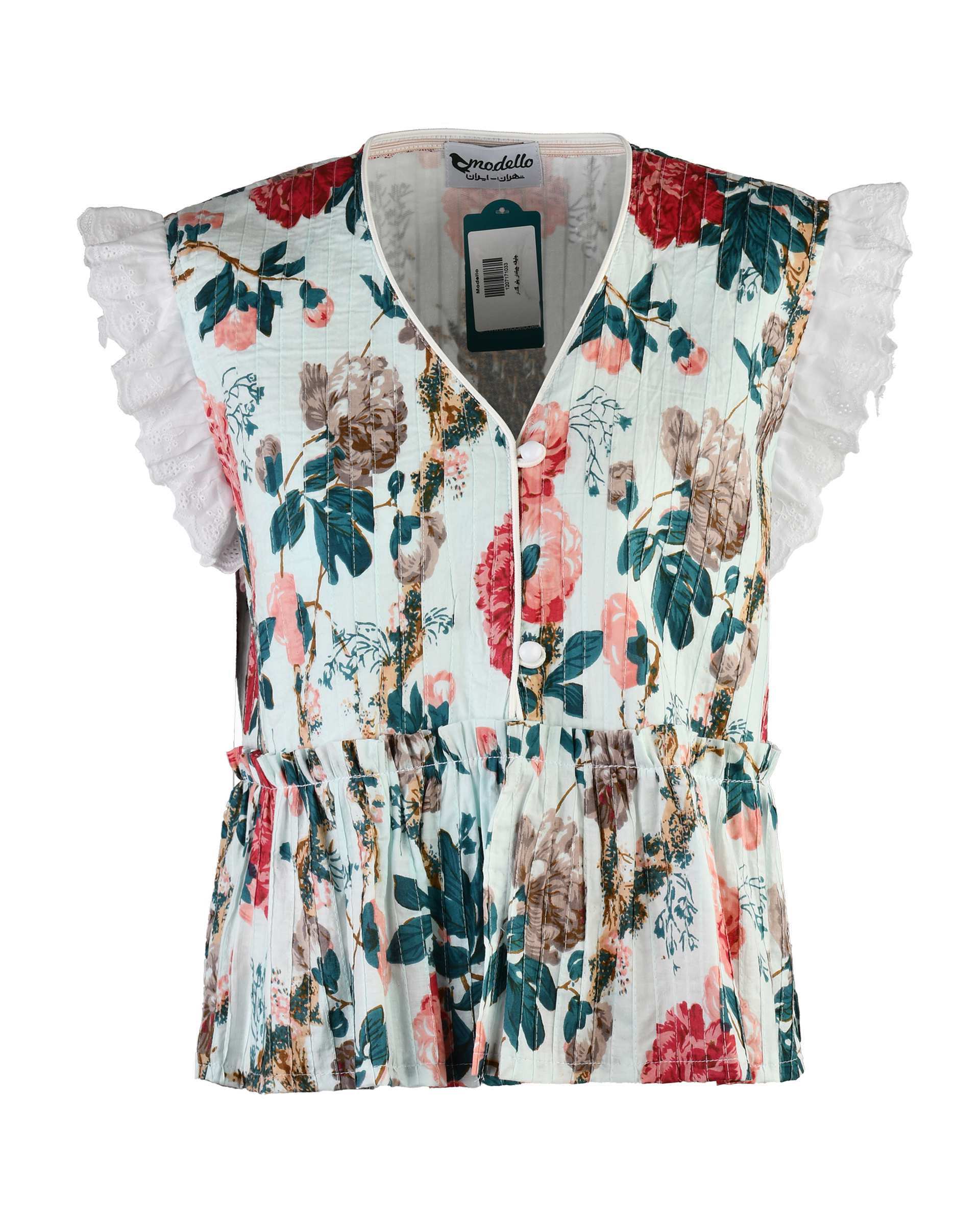 جلیقه زنانه مدلو Modello مدل بلو گلدار