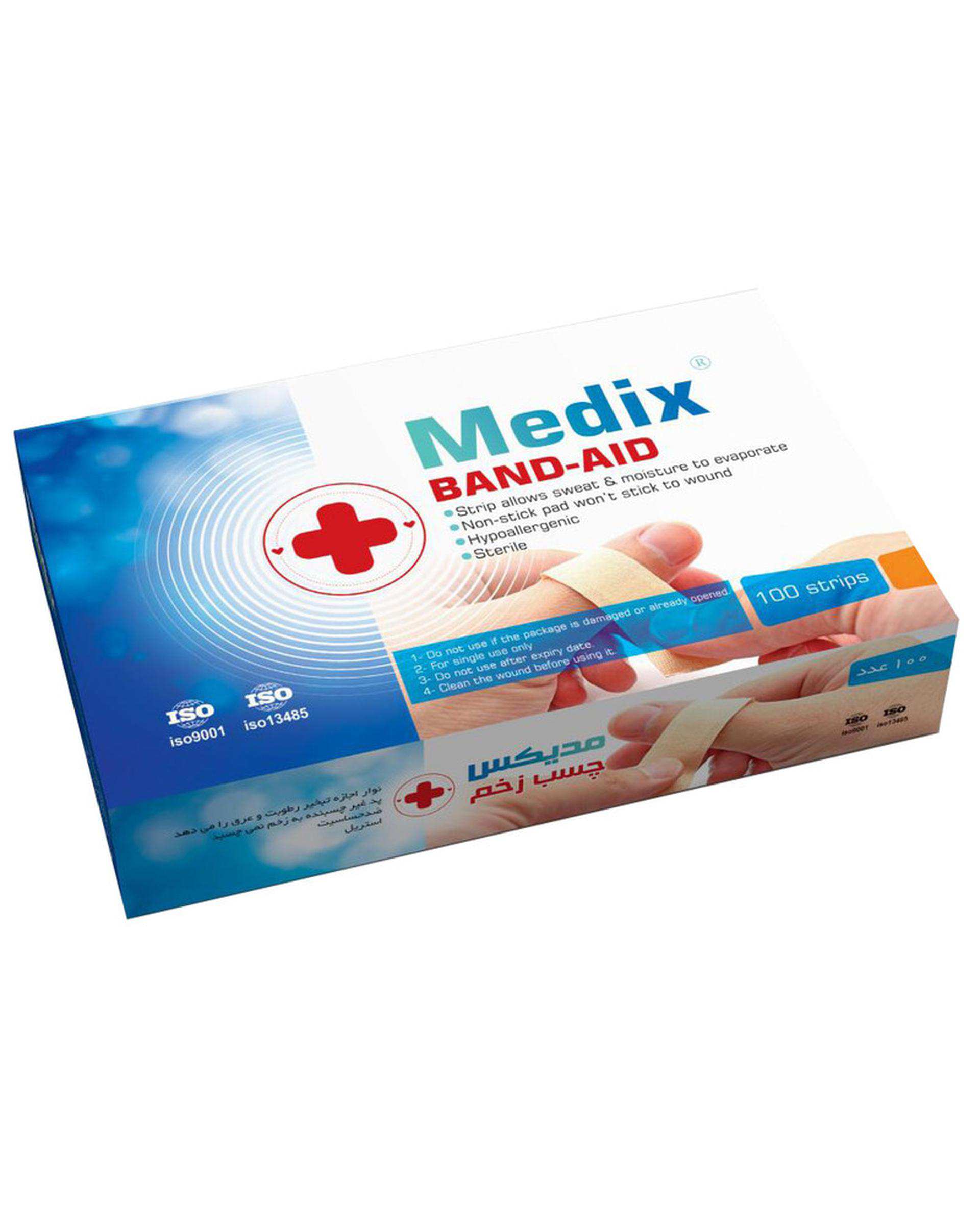 چسب زخم مدیکس Medix بسته 100 عددی کد CH100
